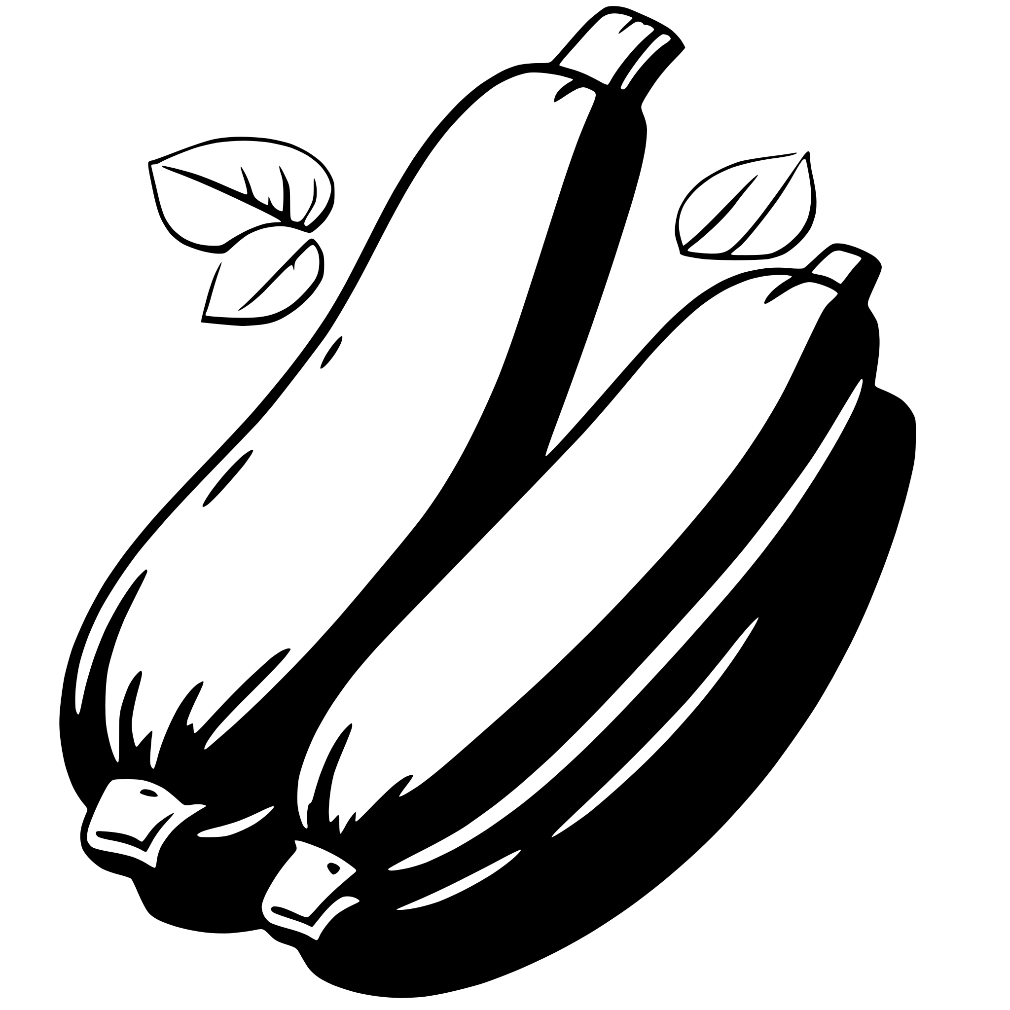 AI-generated SVG of 'zucchini'