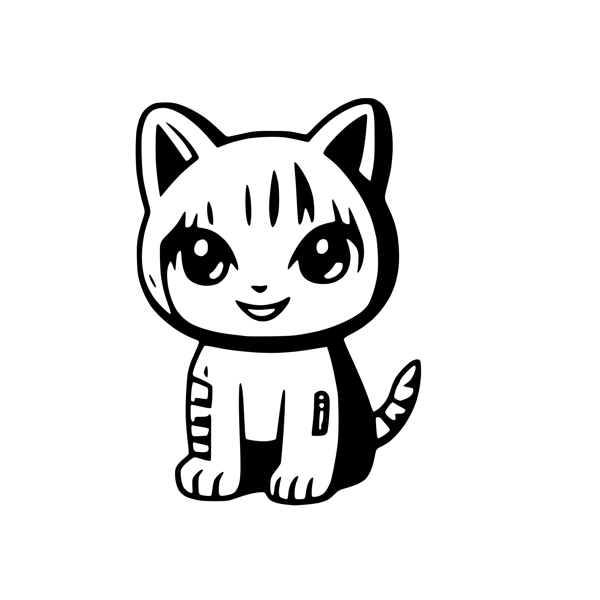 AI-generated SVG of a Astronaut cat