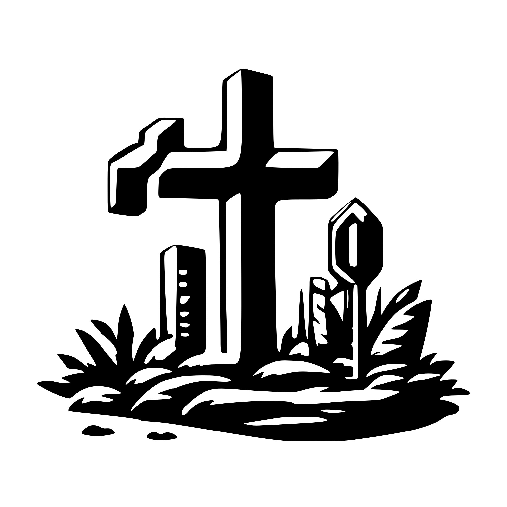 AI-generated SVG of a intials WB