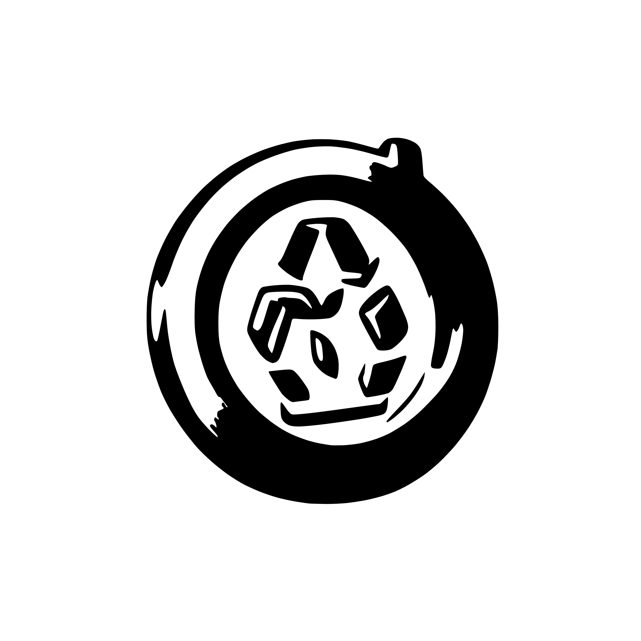 AI-generated SVG of a A iphone inside a green recycle sign