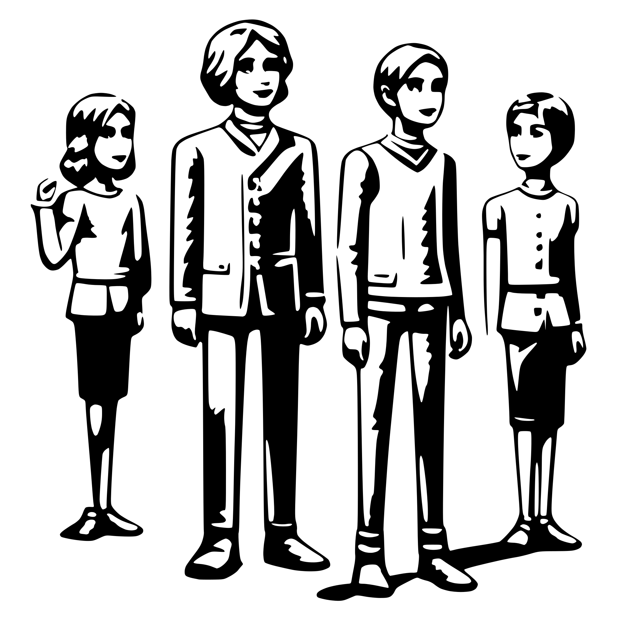 AI-generated SVG of a Human figures, where one demonstrates something else (idea of learning/practice)