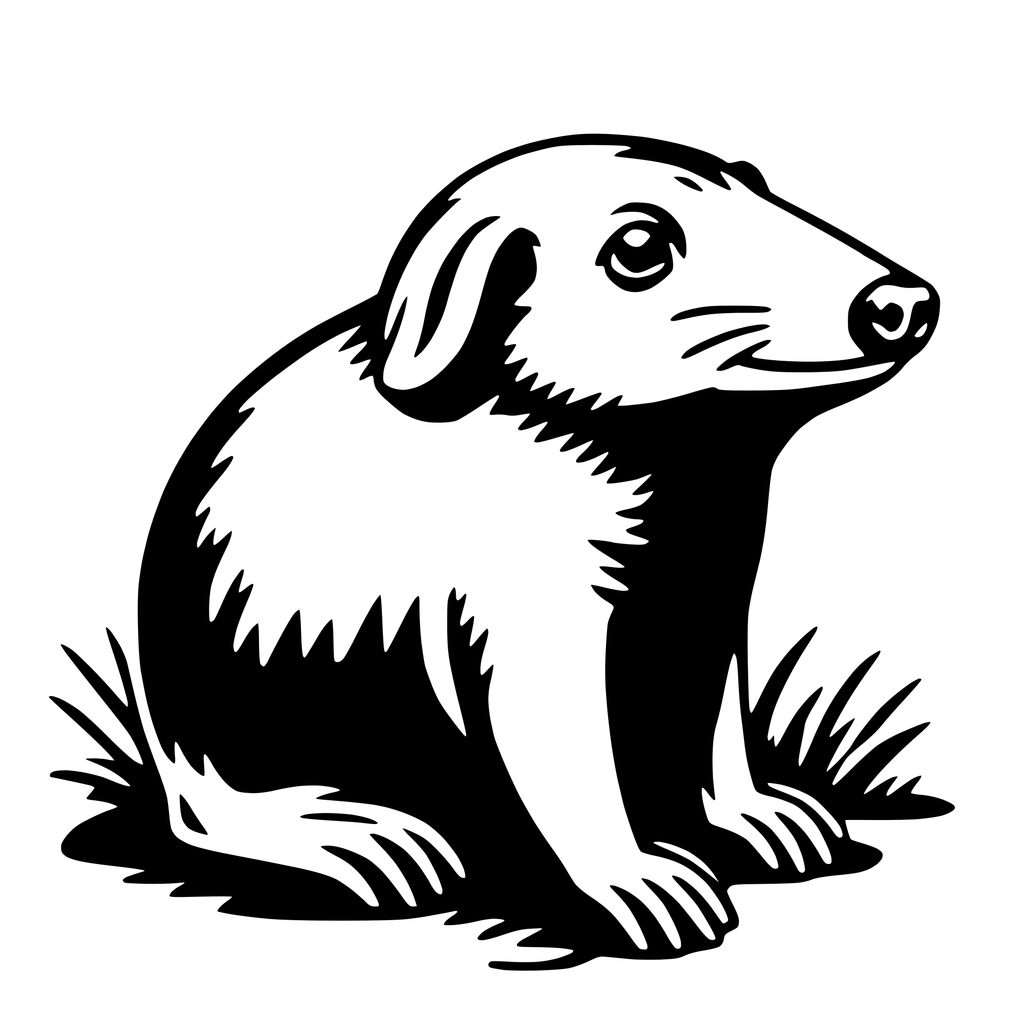 AI-generated SVG of 'mole'