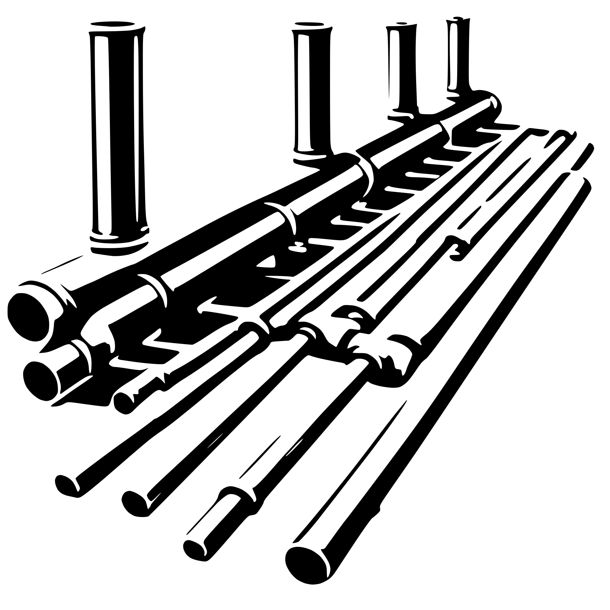 AI-generated SVG of a pipes, Underfloor heating
