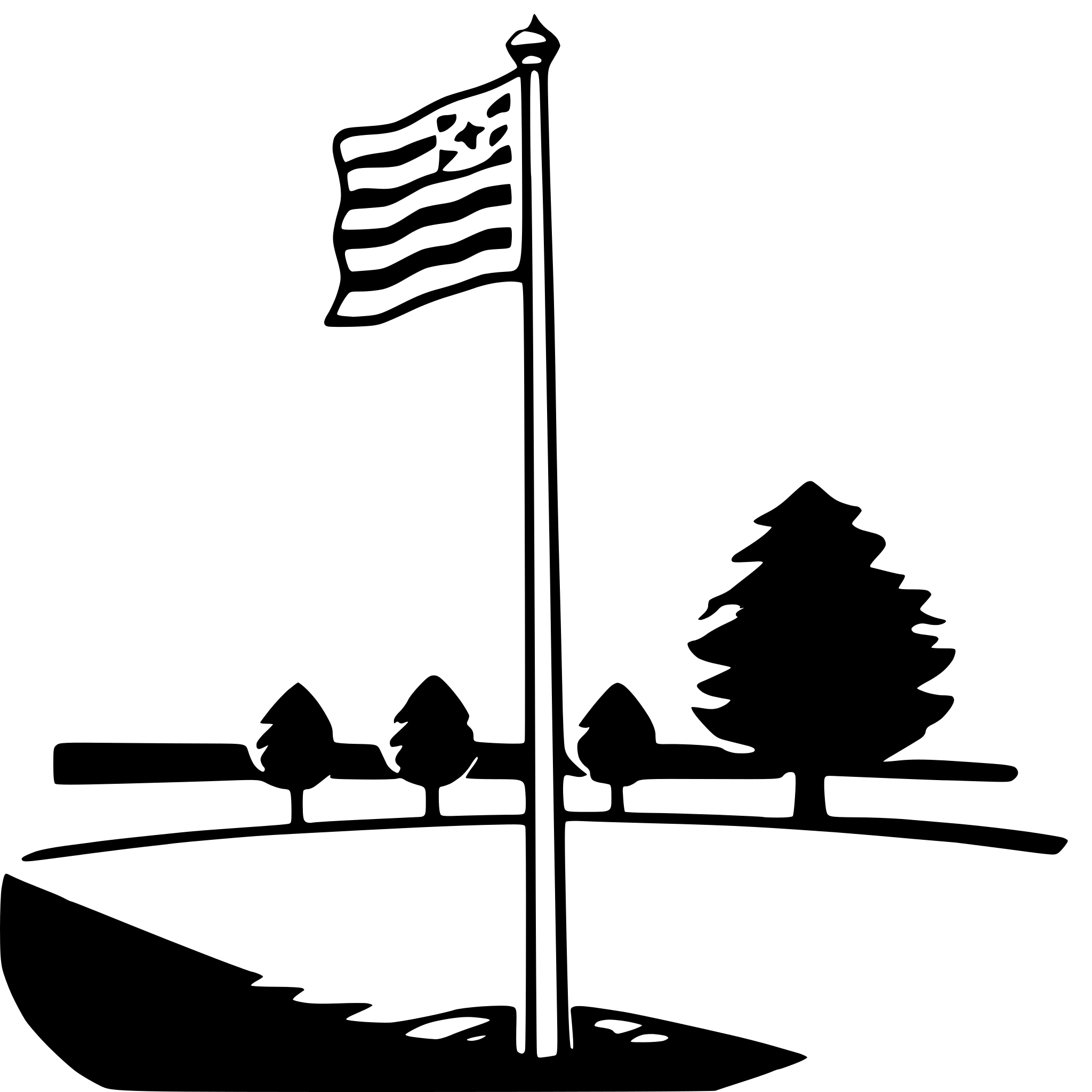 AI-generated SVG of a flagpole