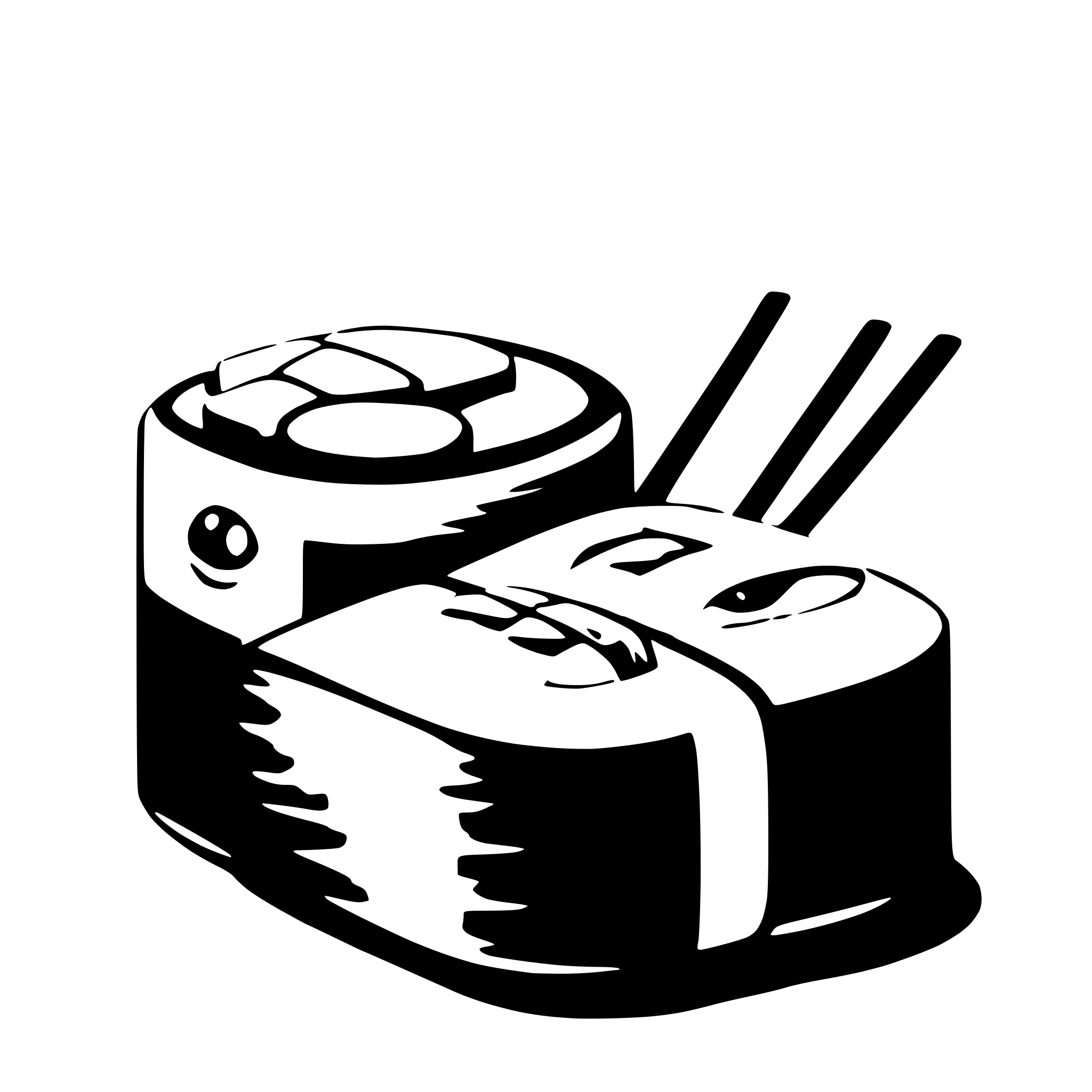 AI-generated SVG of 'sushi cute'