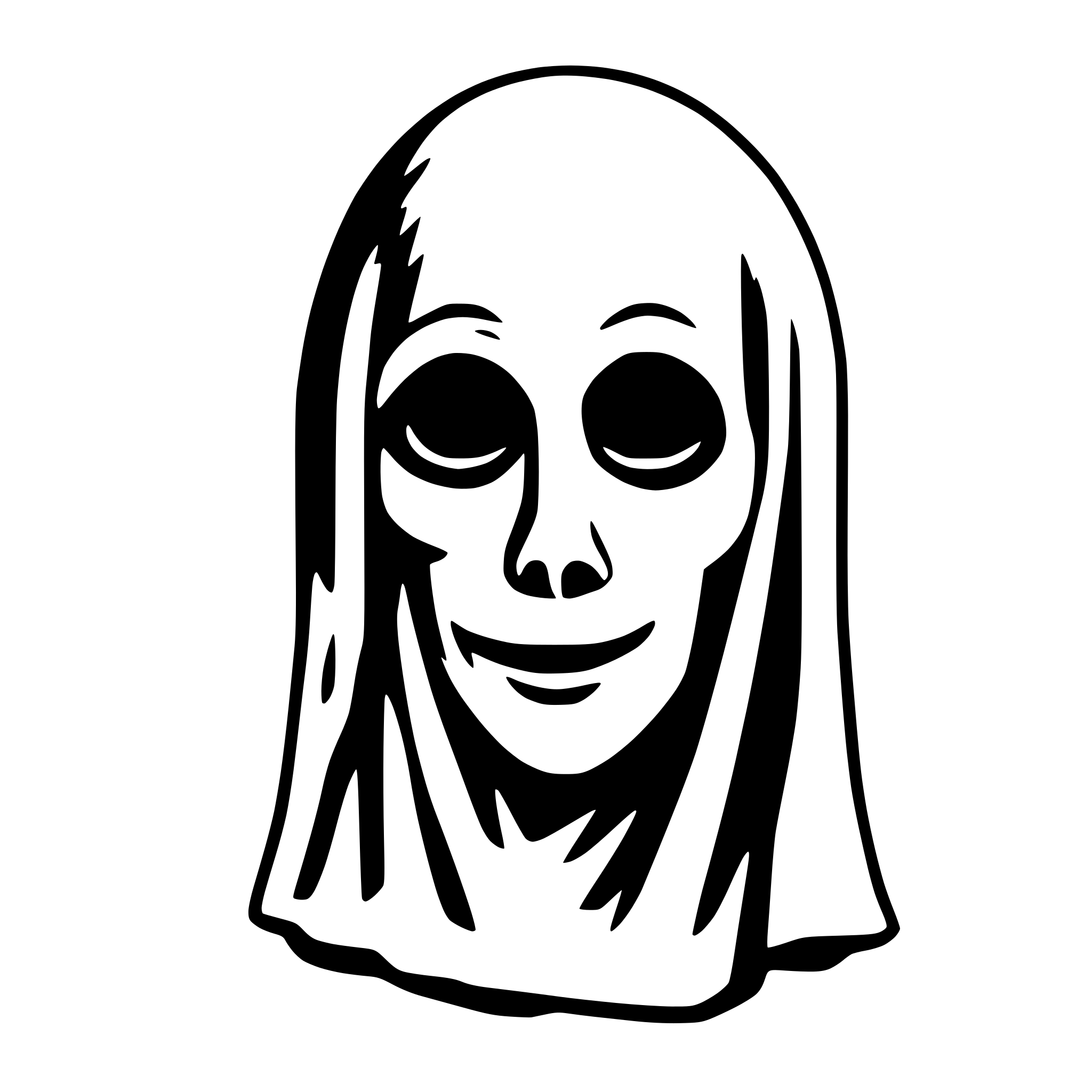 AI-generated SVG of a ghost