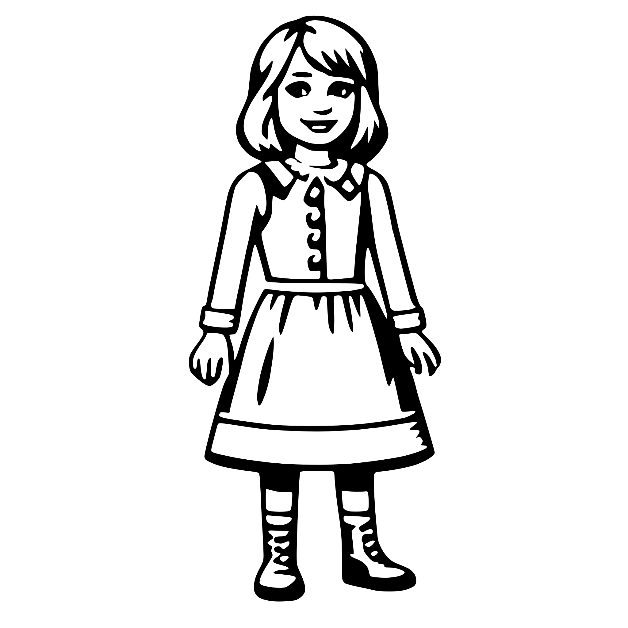 AI-generated SVG of a dolly