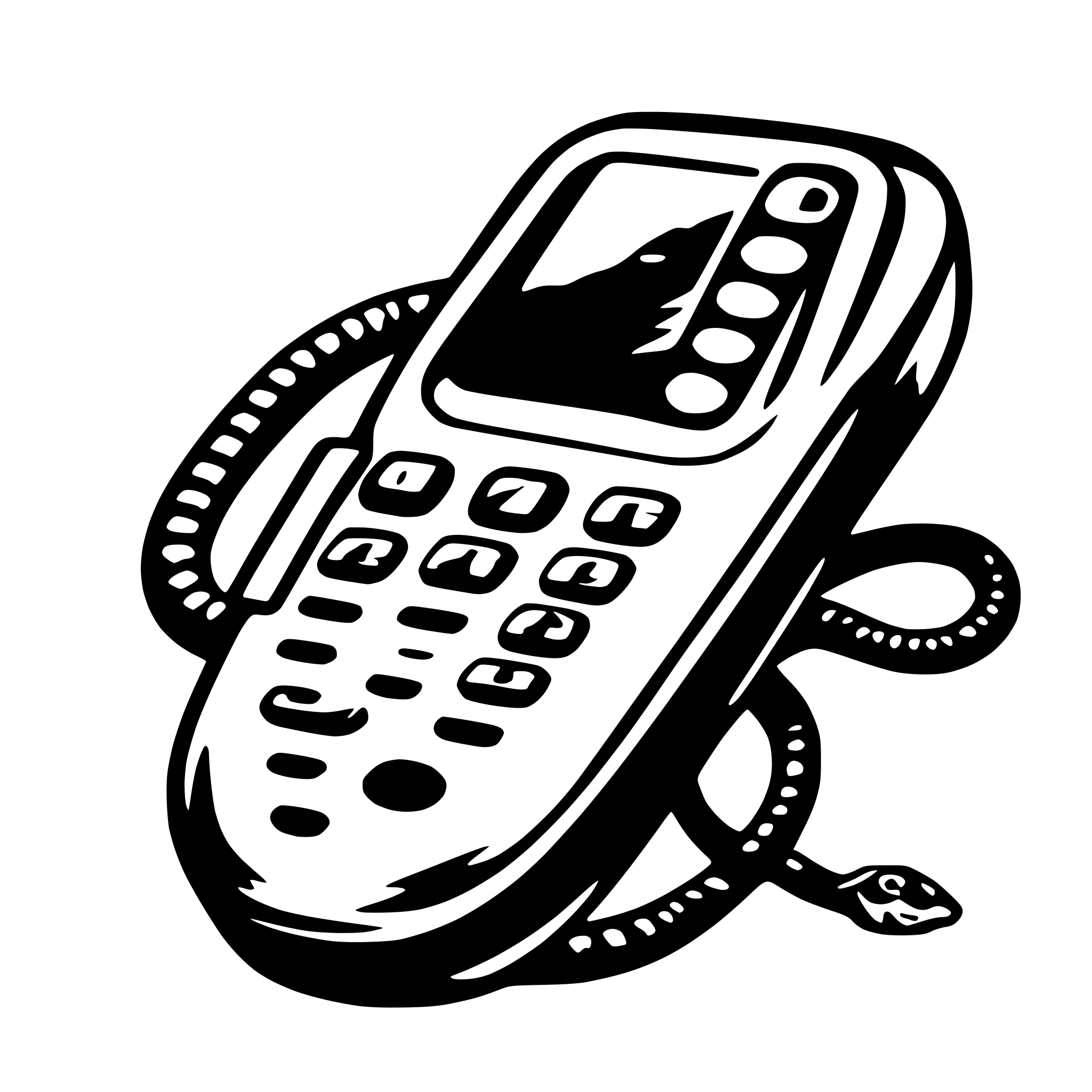 AI-generated SVG of a icon for nokia 3310 nostalgic snake game