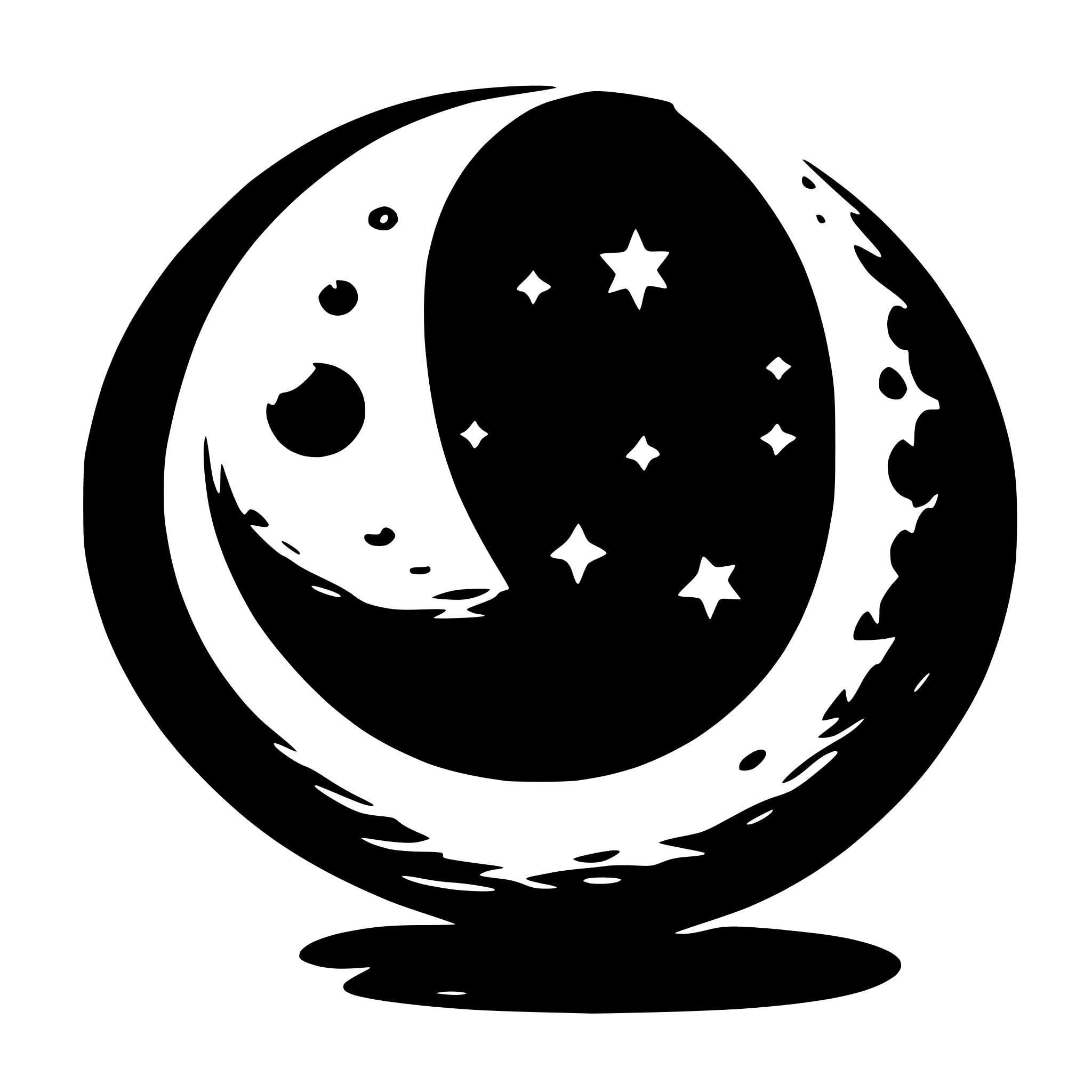 AI-generated SVG of 'moon shapes'
