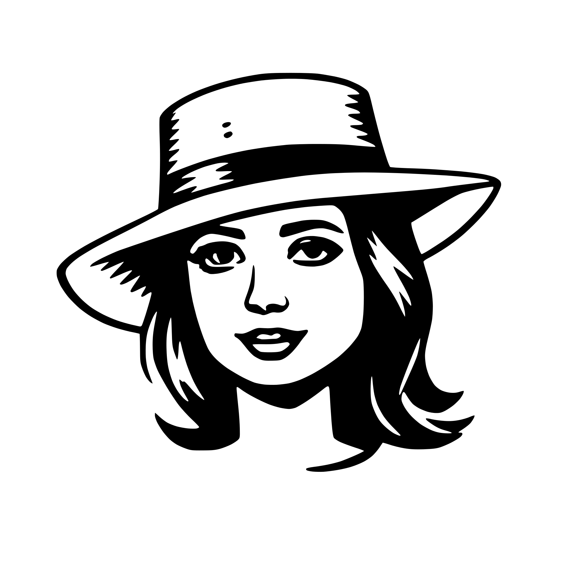 AI-generated SVG of a sun hat