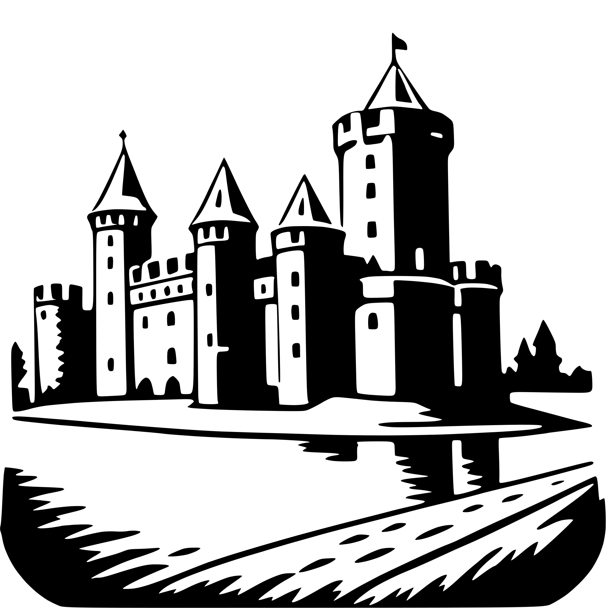 AI-generated SVG of 'malbork castle'