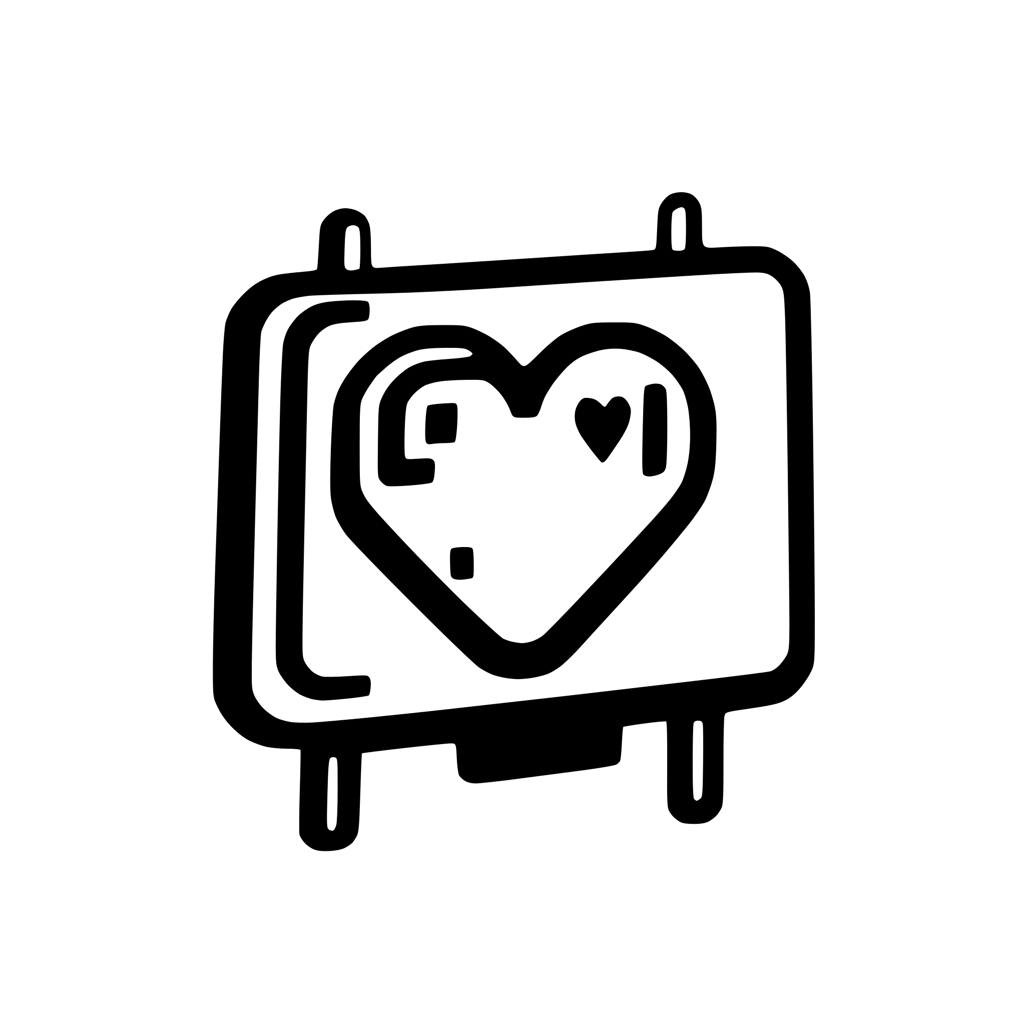 AI-generated SVG of a Circuit board with embedded heart icon