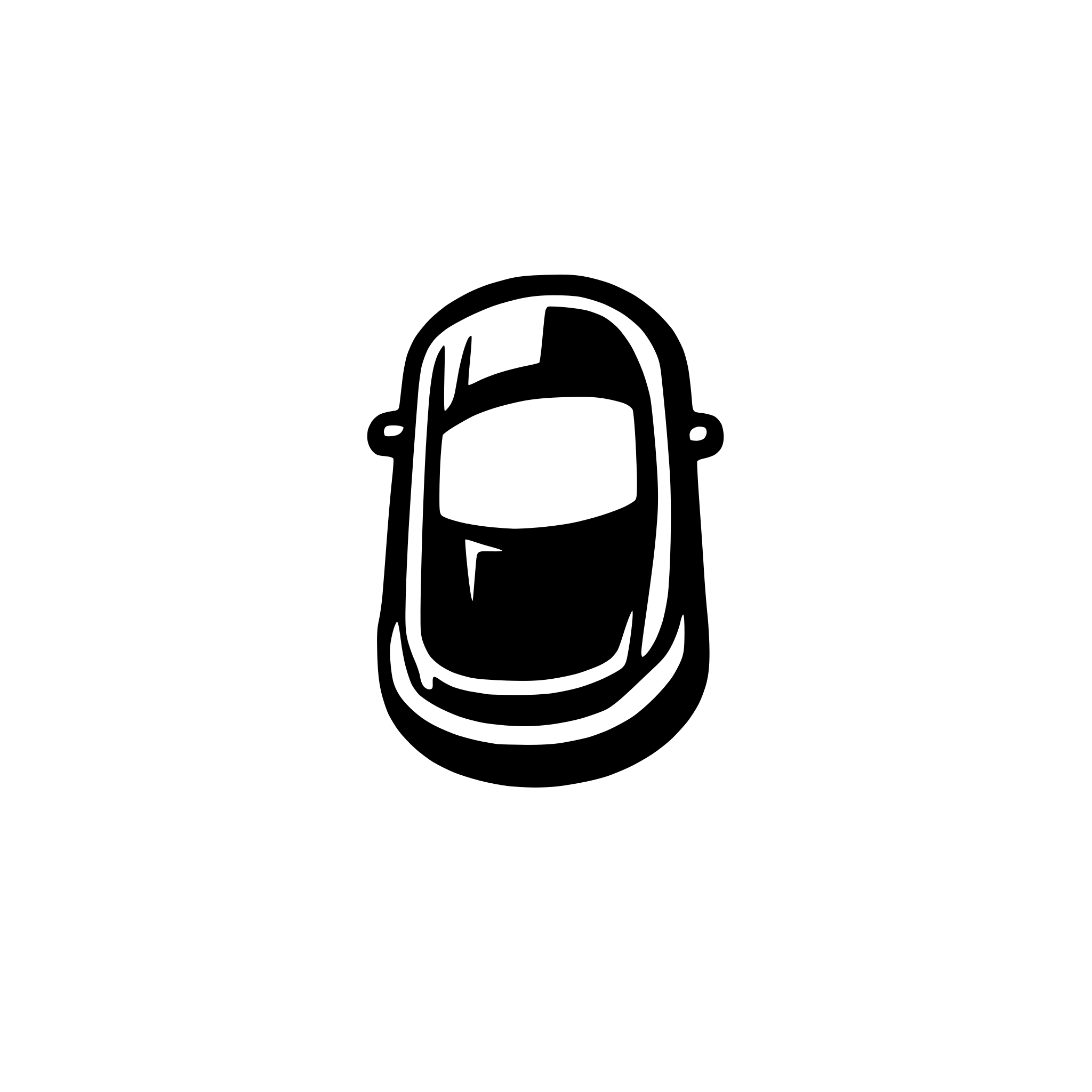 AI-generated SVG of a car top view