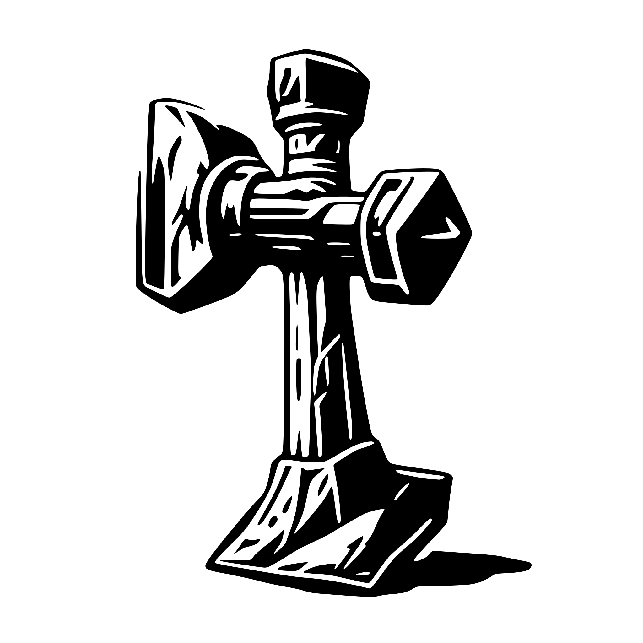 AI-generated SVG of 'thors hammer'