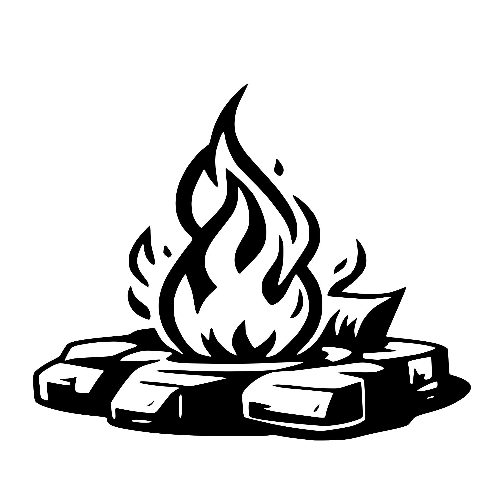 AI-generated SVG of 'same but less fire'