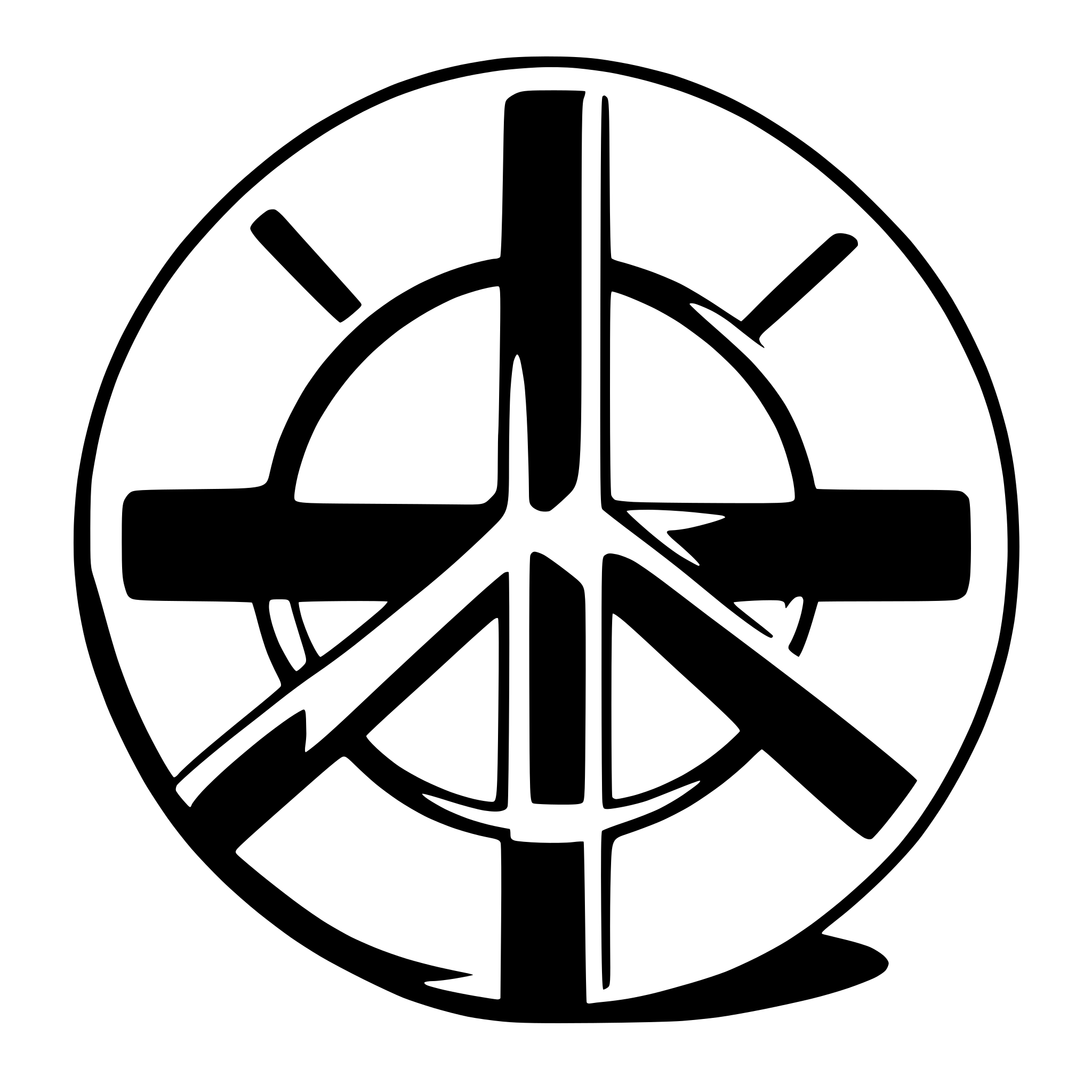 AI-generated SVG of a peace symbol
