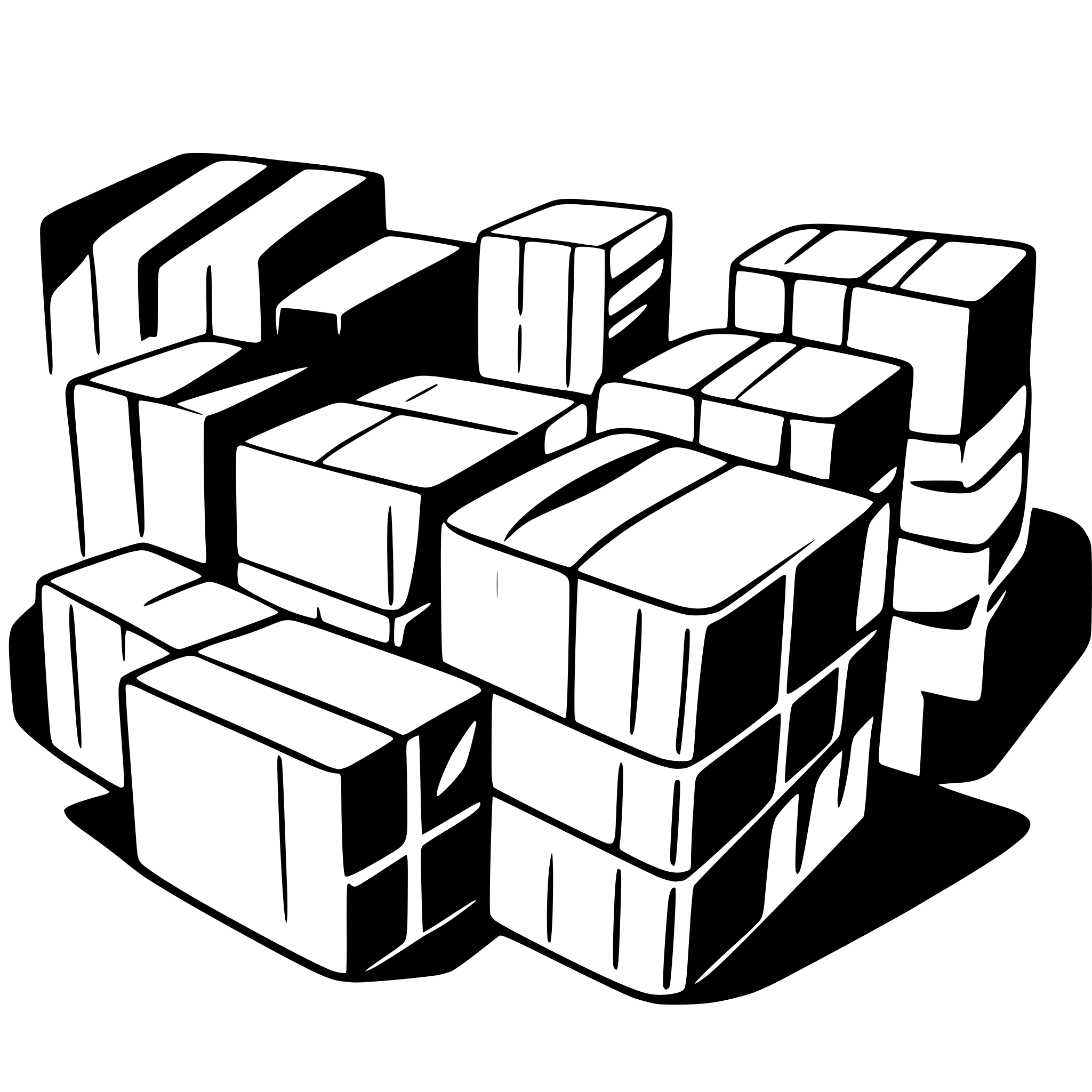 AI-generated SVG of a warehouse inventory