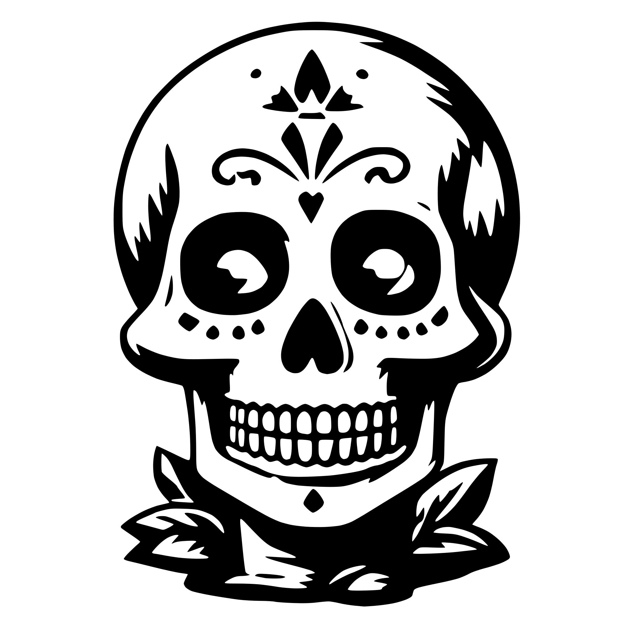 AI-generated SVG of a day of dead
