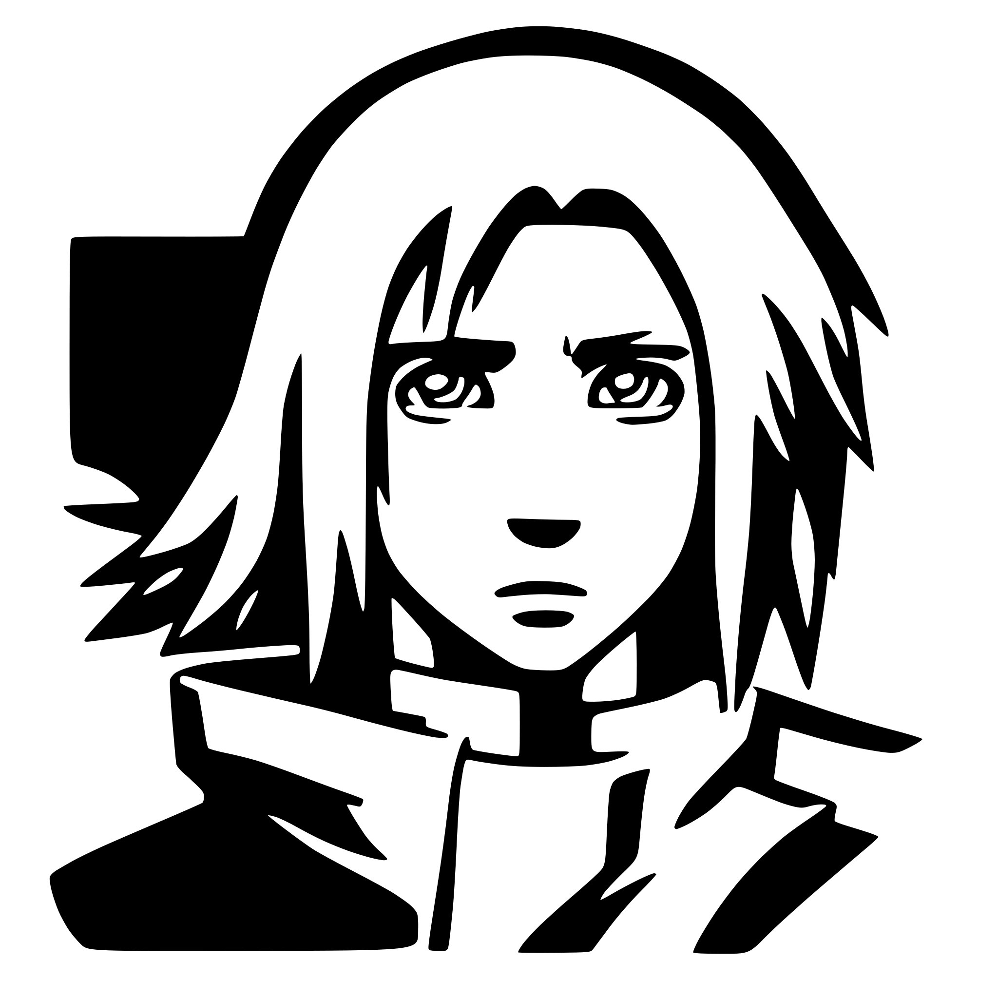 AI-generated SVG of a naruto