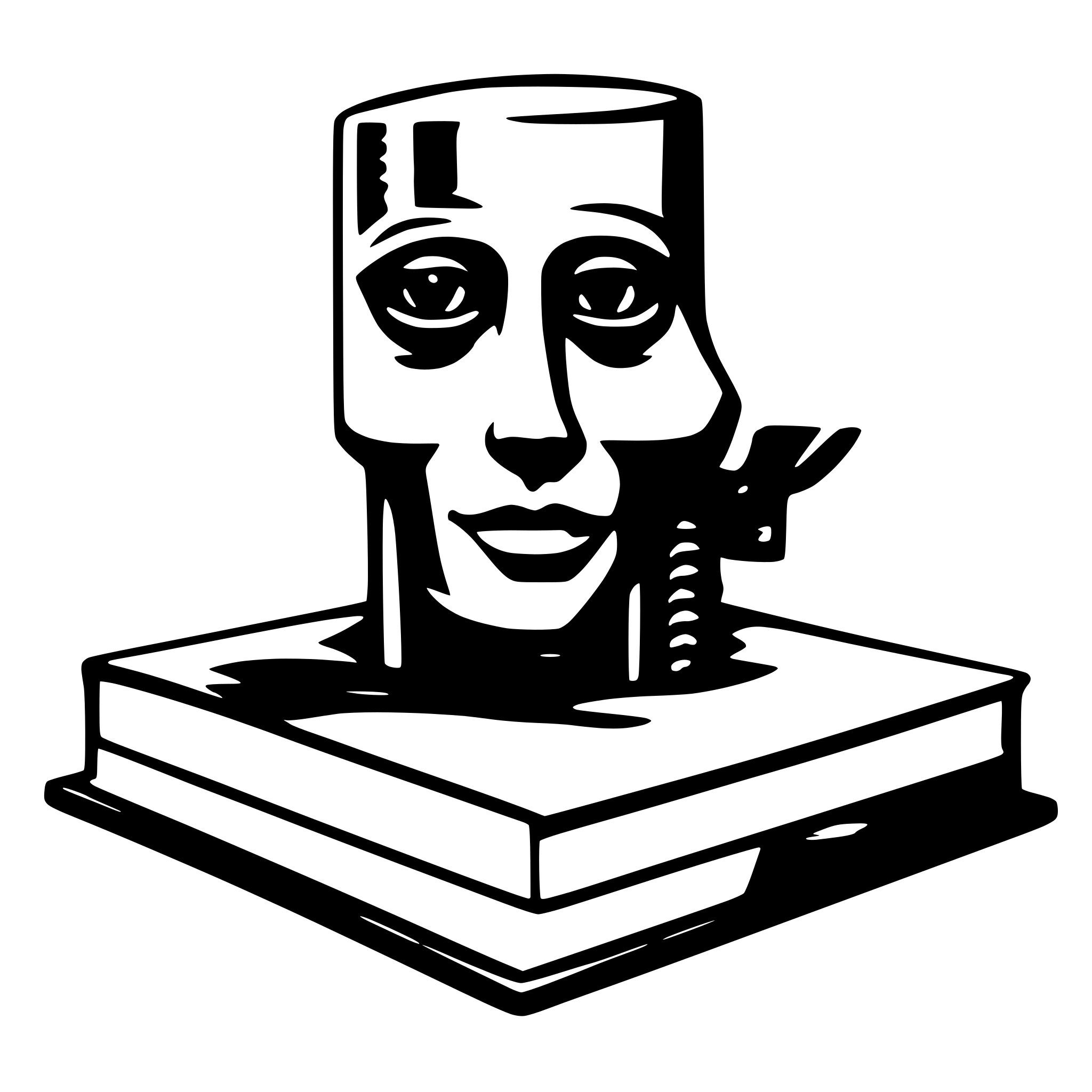 AI-generated SVG of a Artificial intelligence and a book