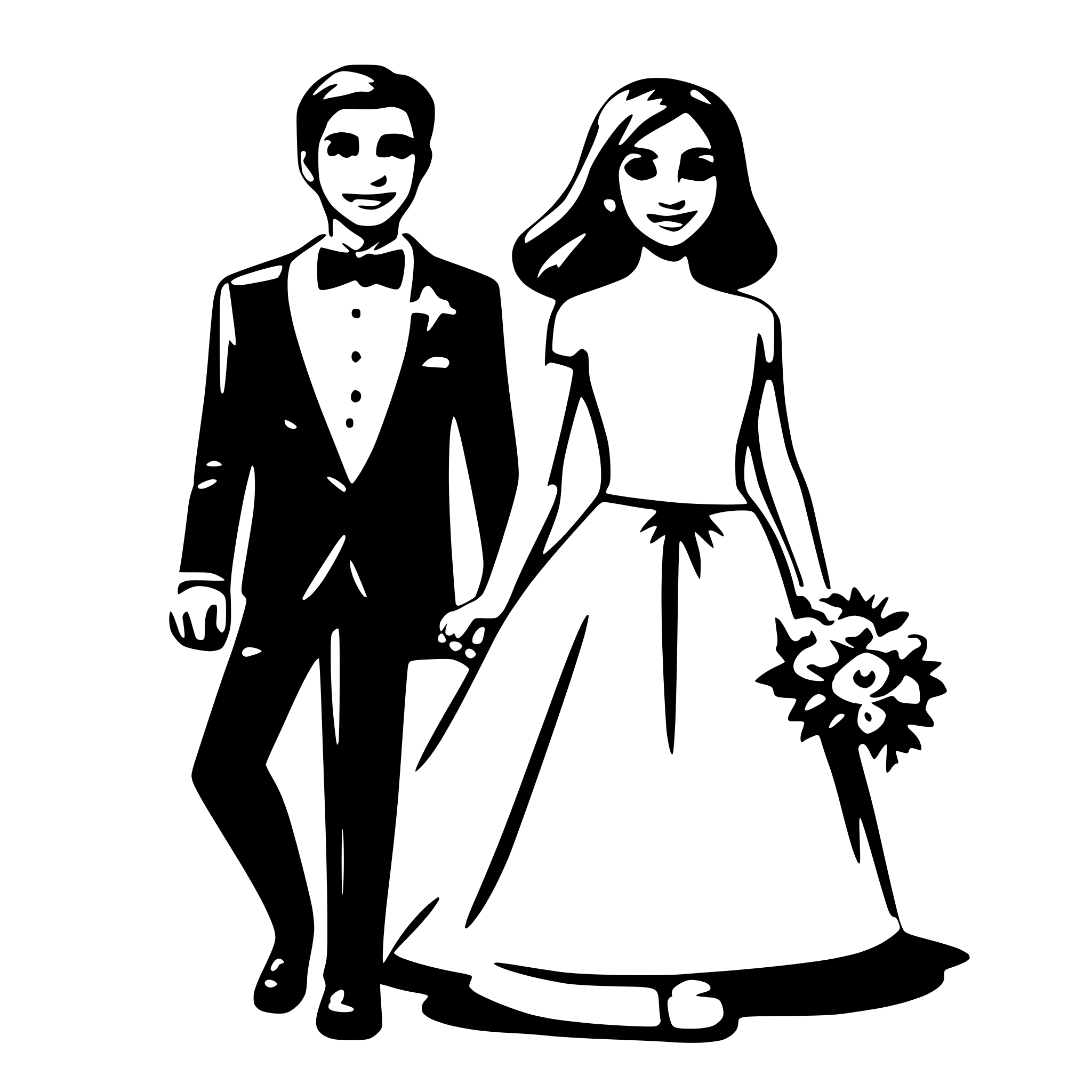 AI-generated SVG of 'wedding couple'