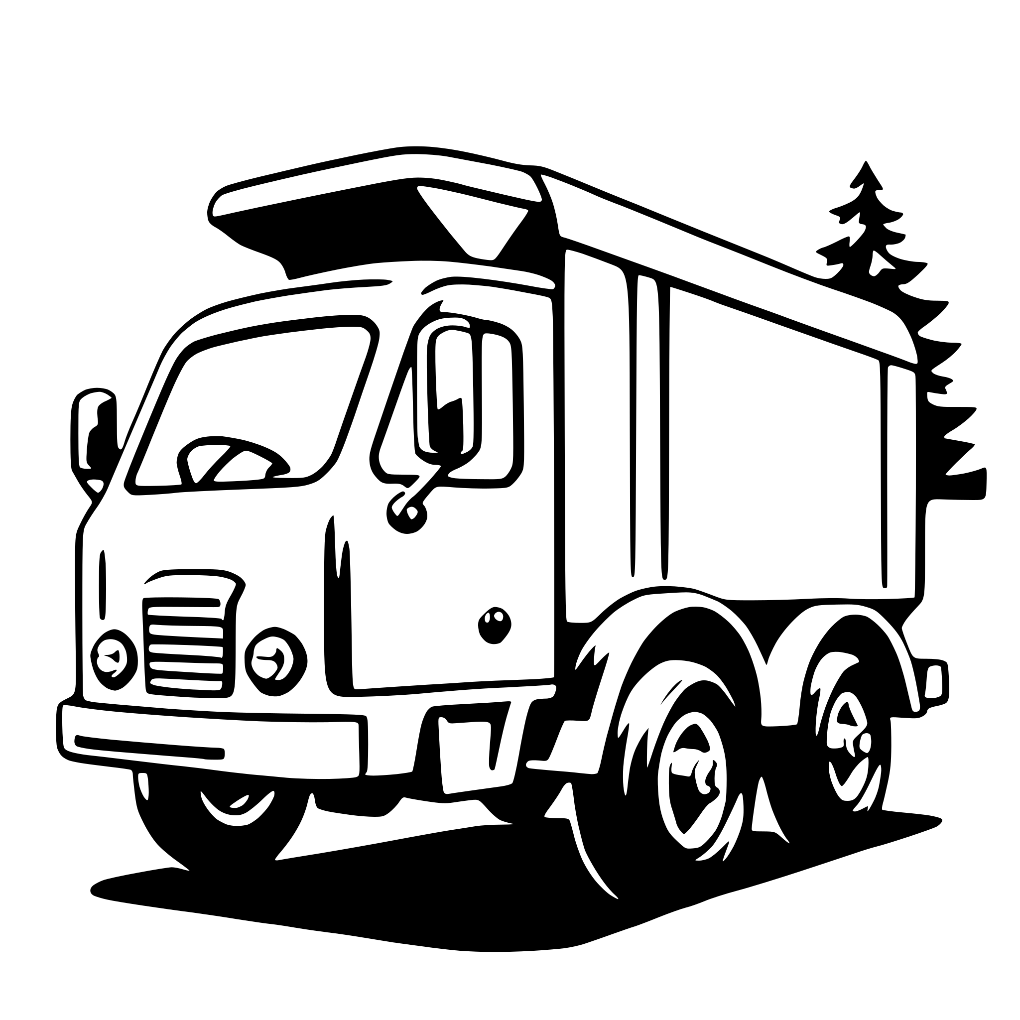 AI-generated SVG of 'garbage truck'
