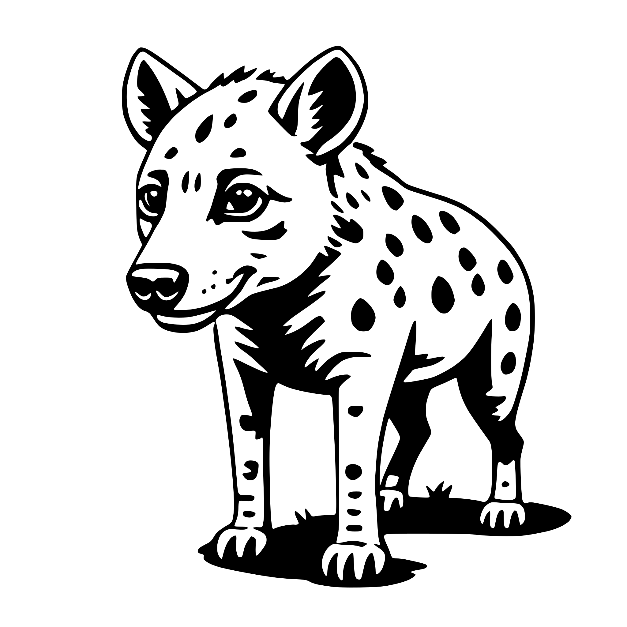 AI-generated SVG of 'hyena'