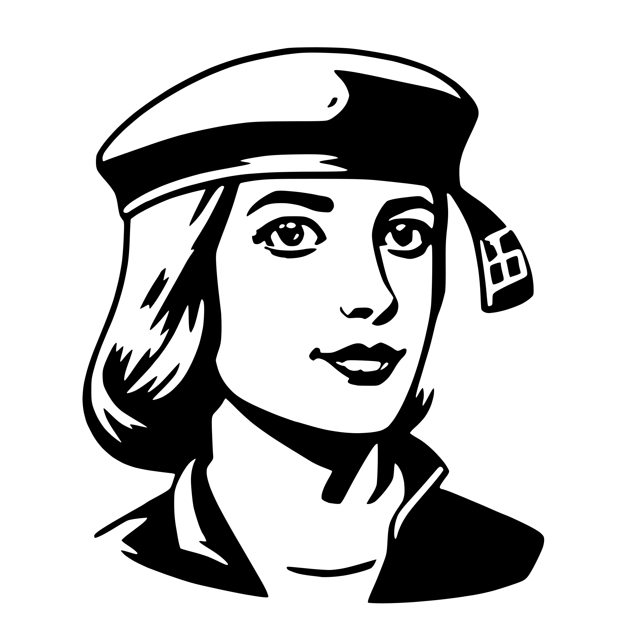 AI-generated SVG of a beret