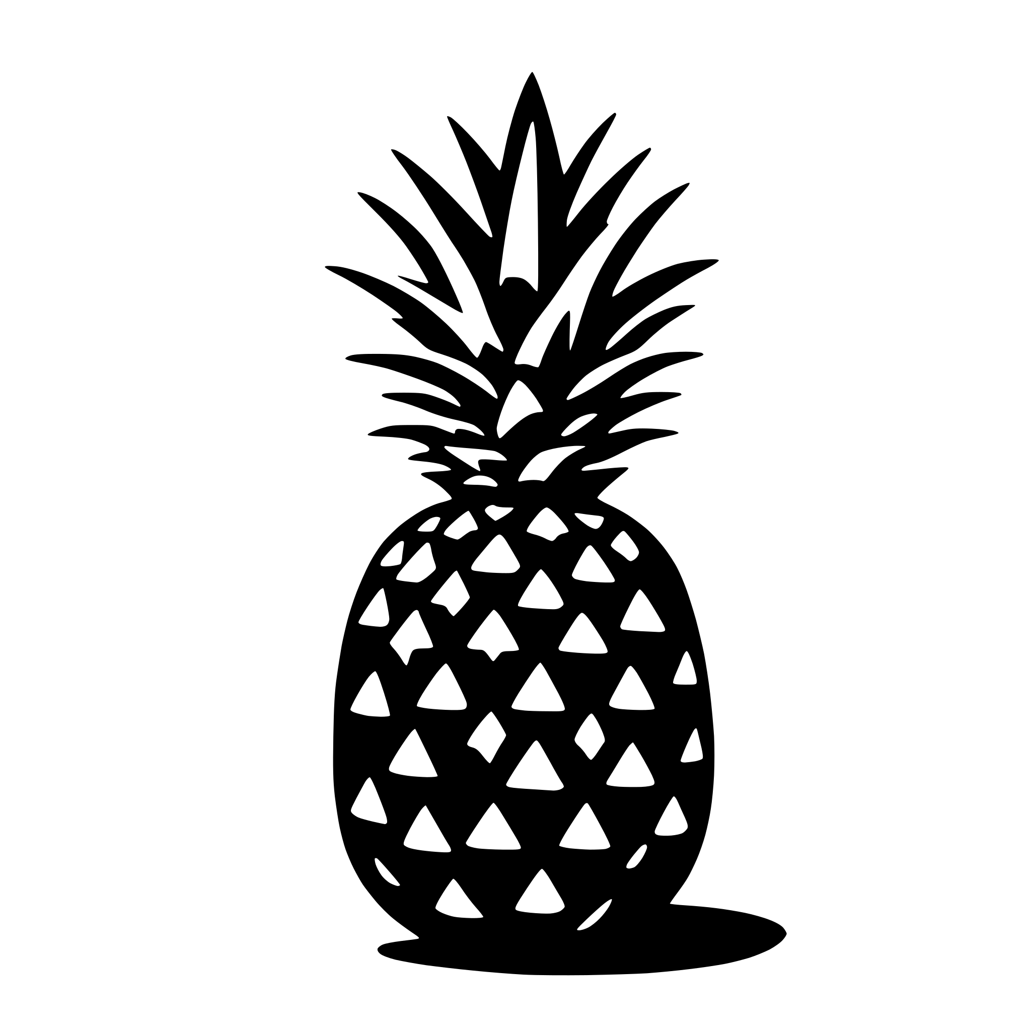 AI-generated SVG of 'pineapple'