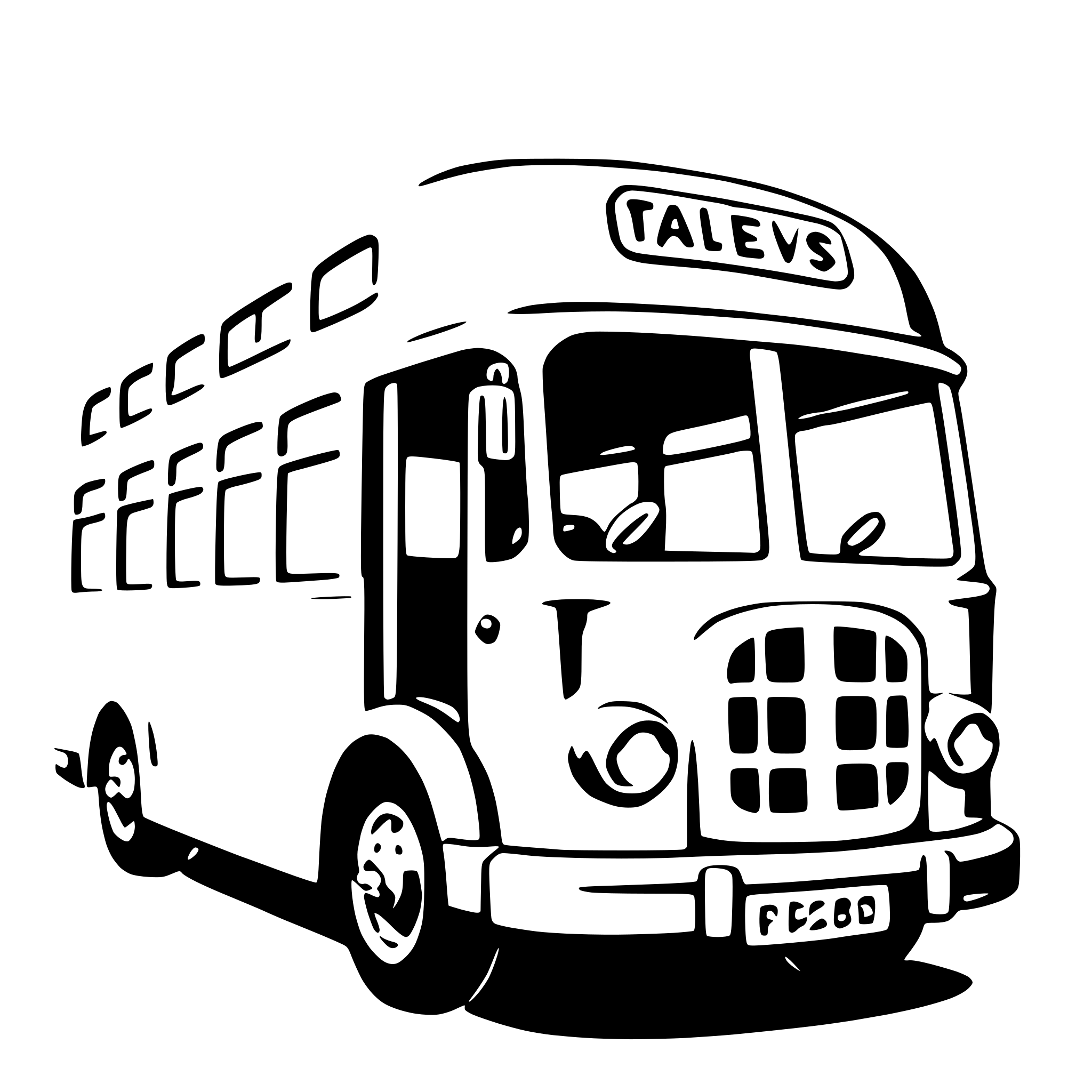 AI-generated SVG of a double-decker bus
