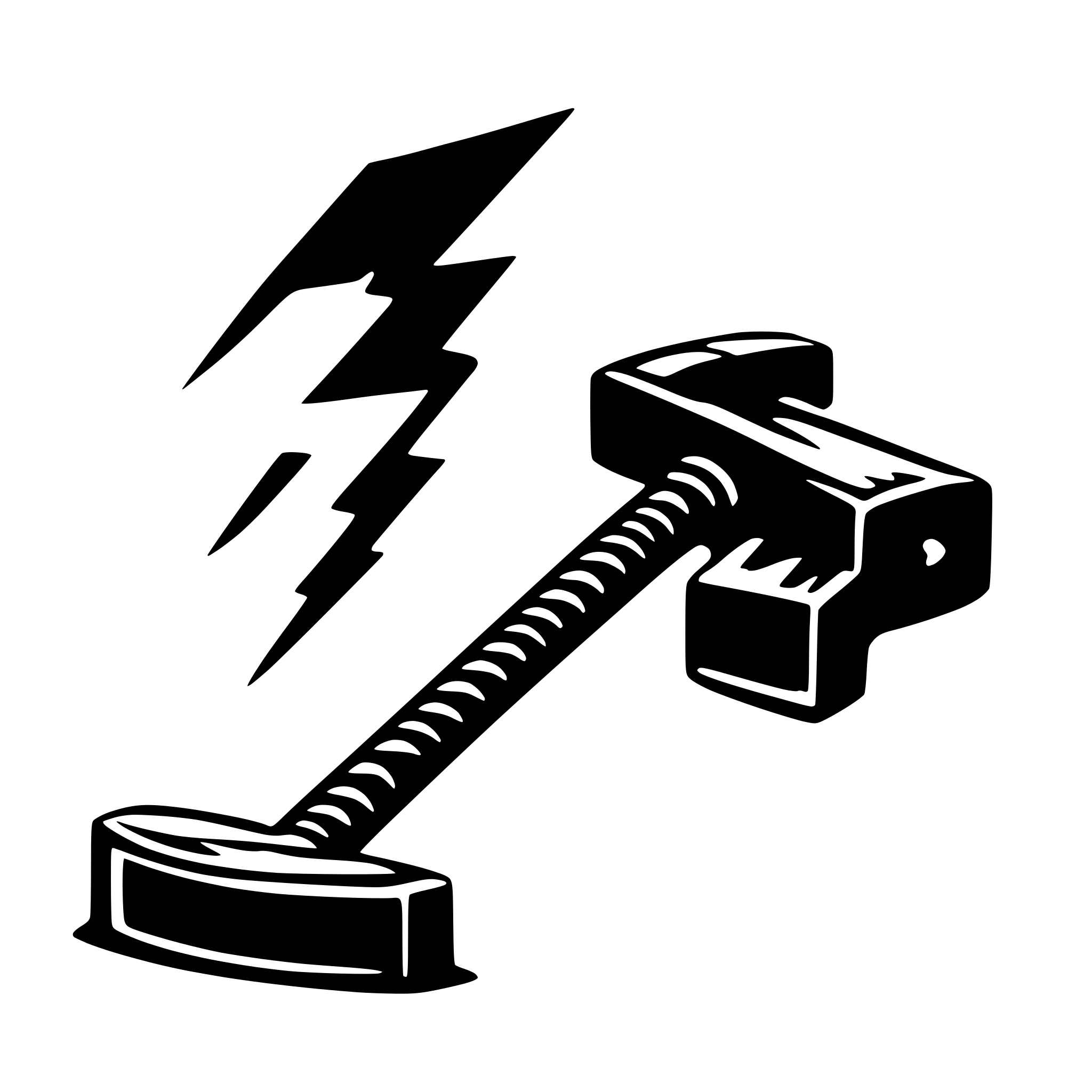 AI-generated SVG of 'a 2d sledgehammer side view'
