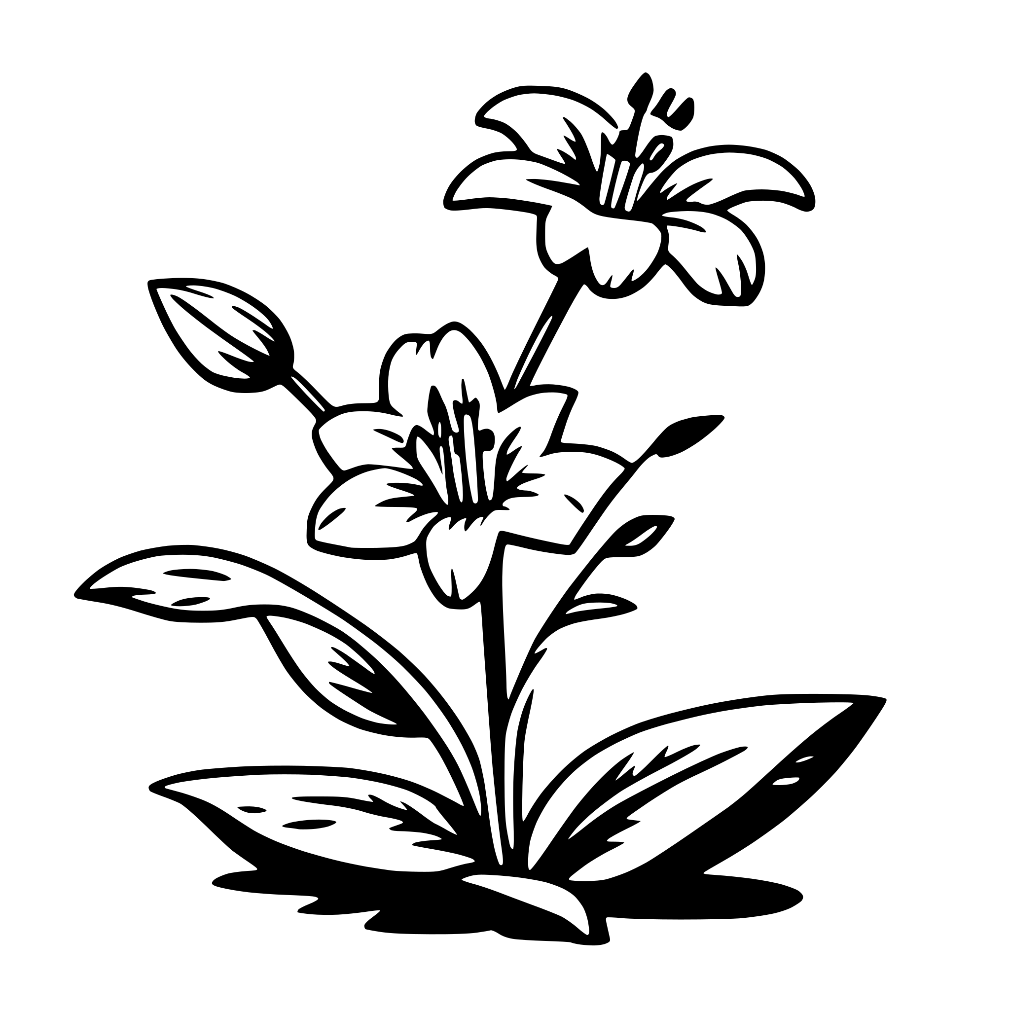 AI-generated SVG of 'lily'