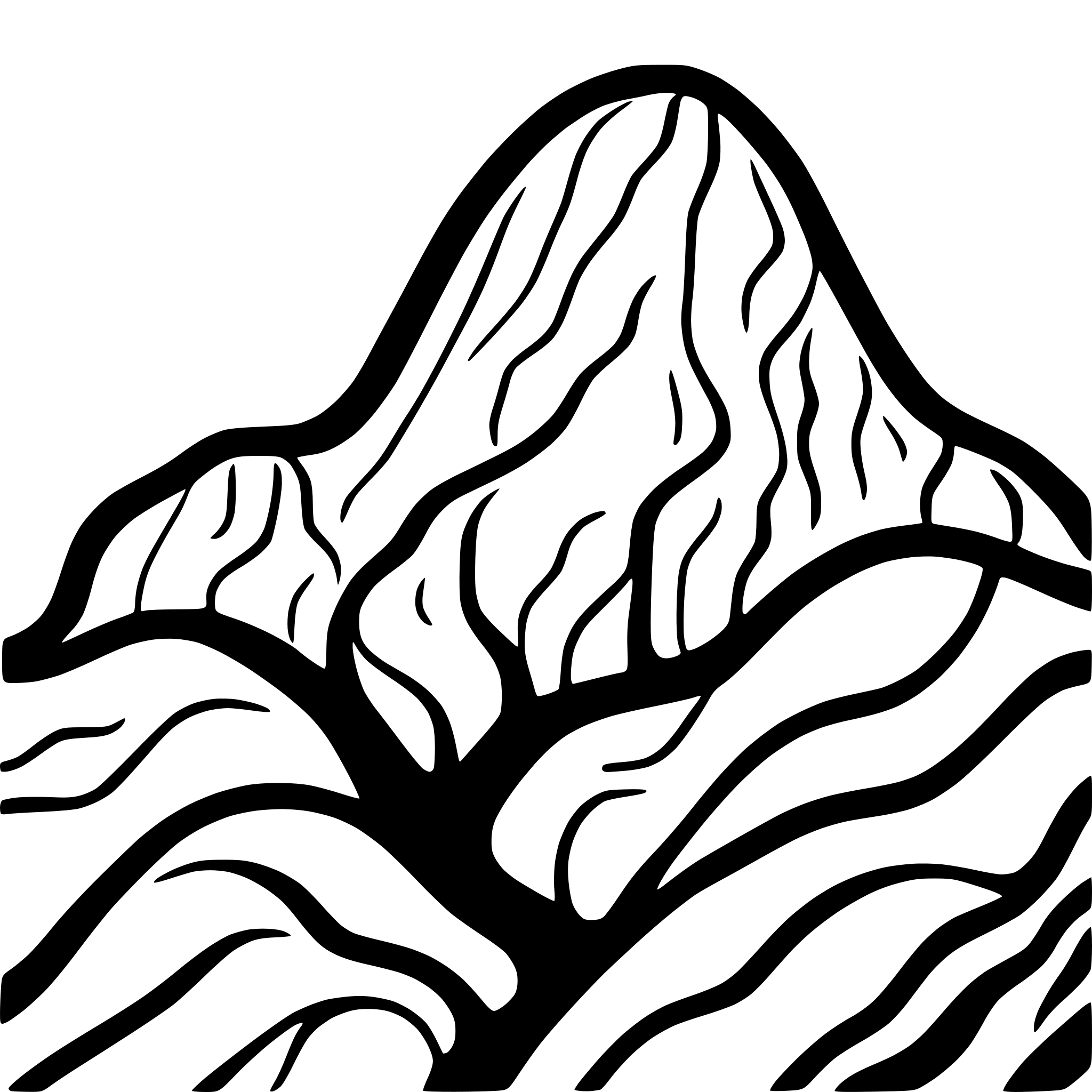 AI-generated SVG of a mountain