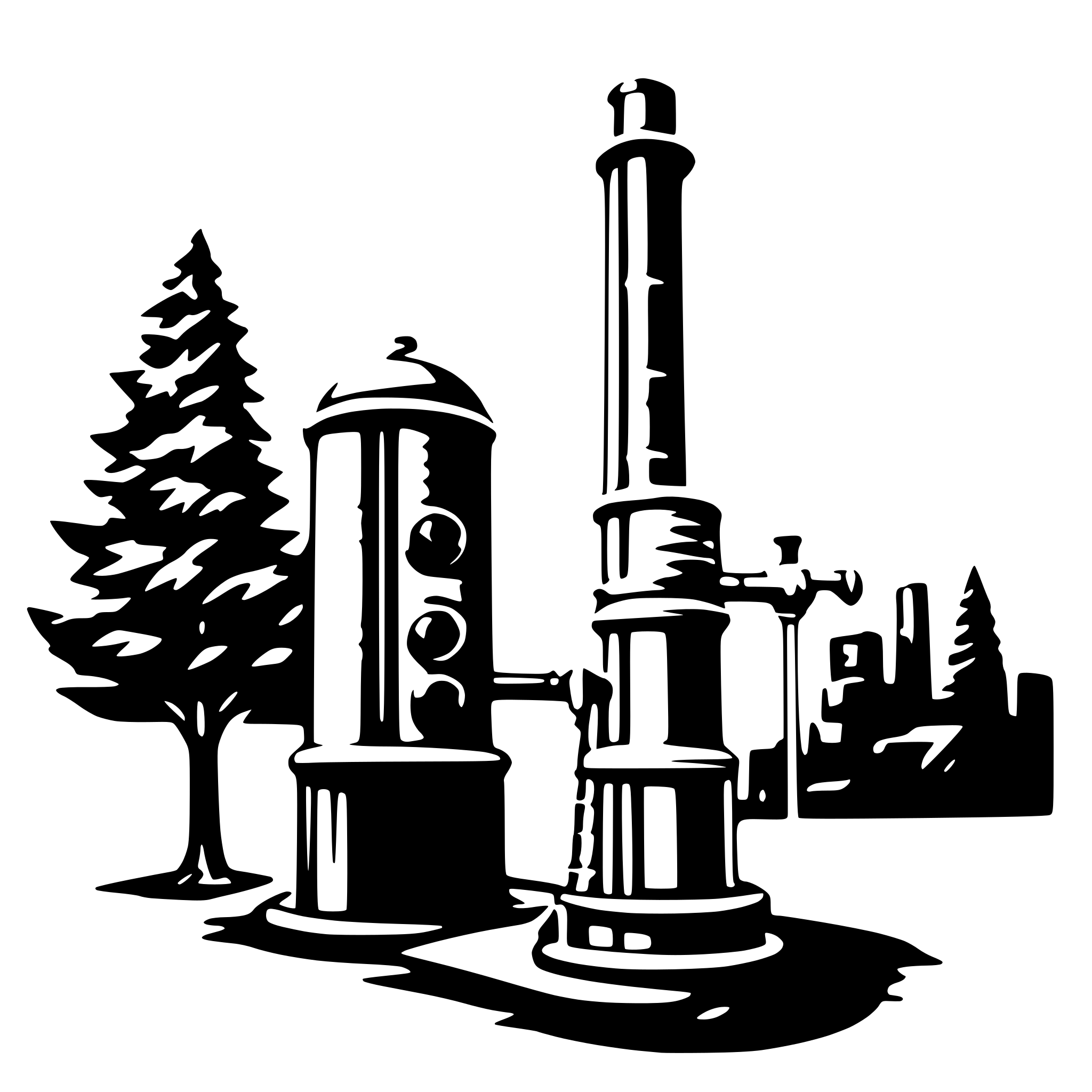 AI-generated SVG of a single distillation column