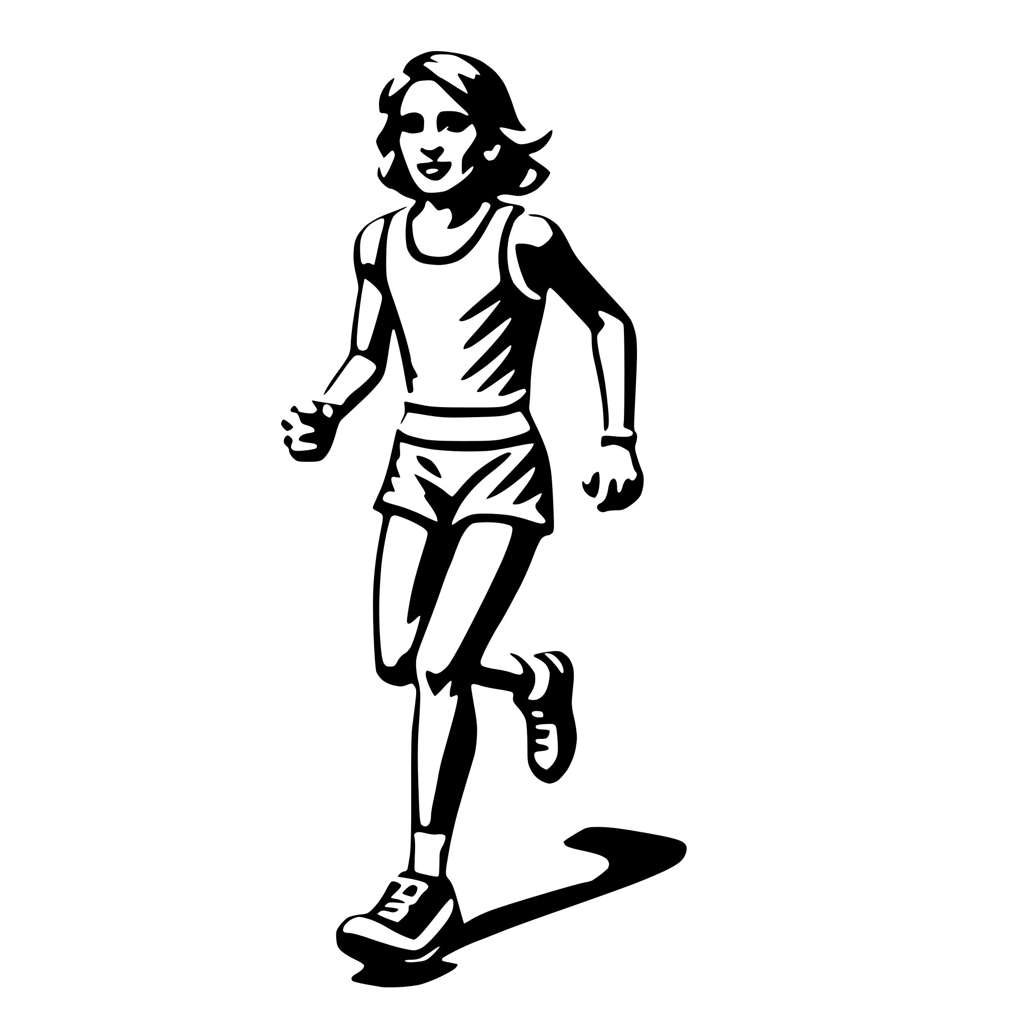 AI-generated SVG of 'running marathon'