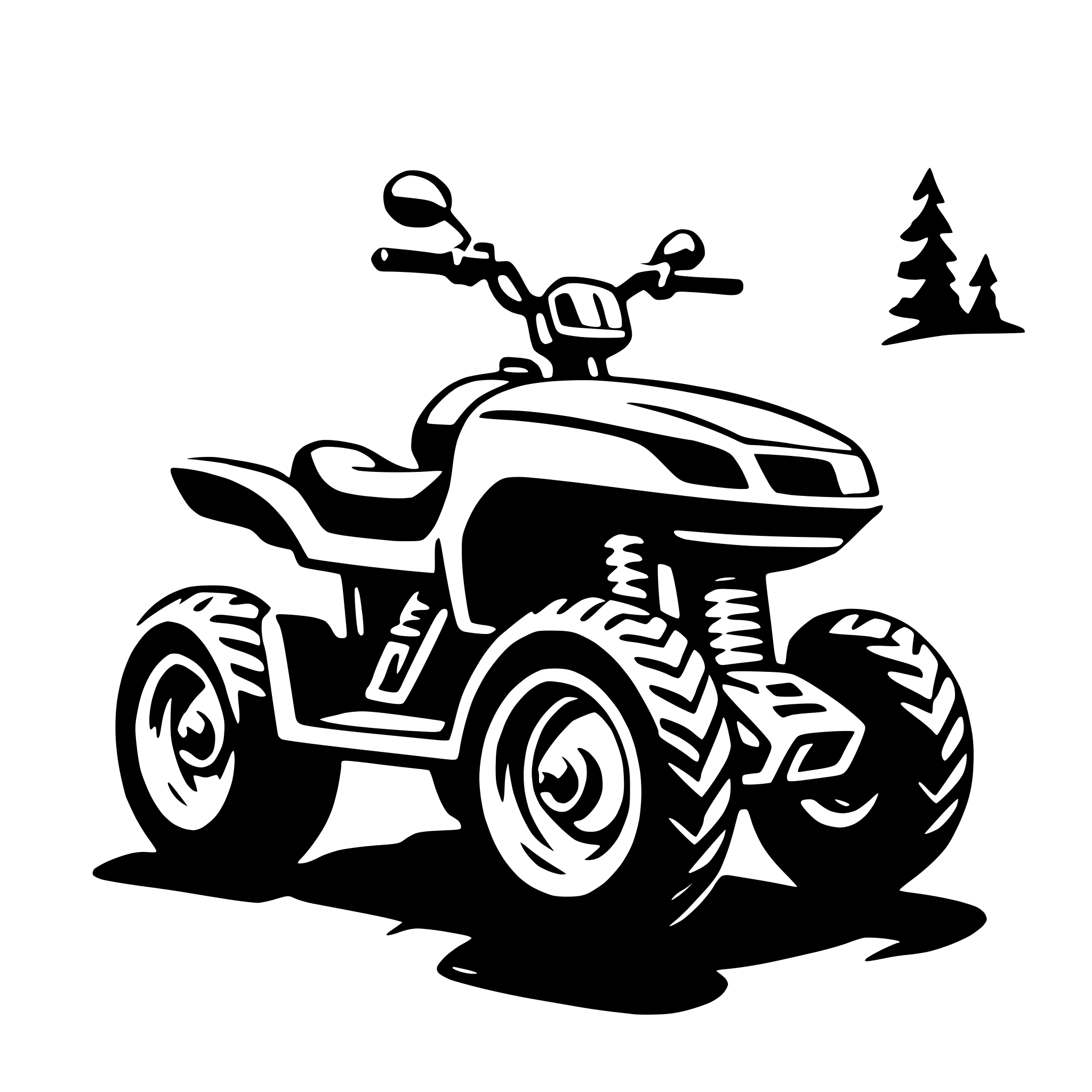 AI-generated SVG of 'quad bike'