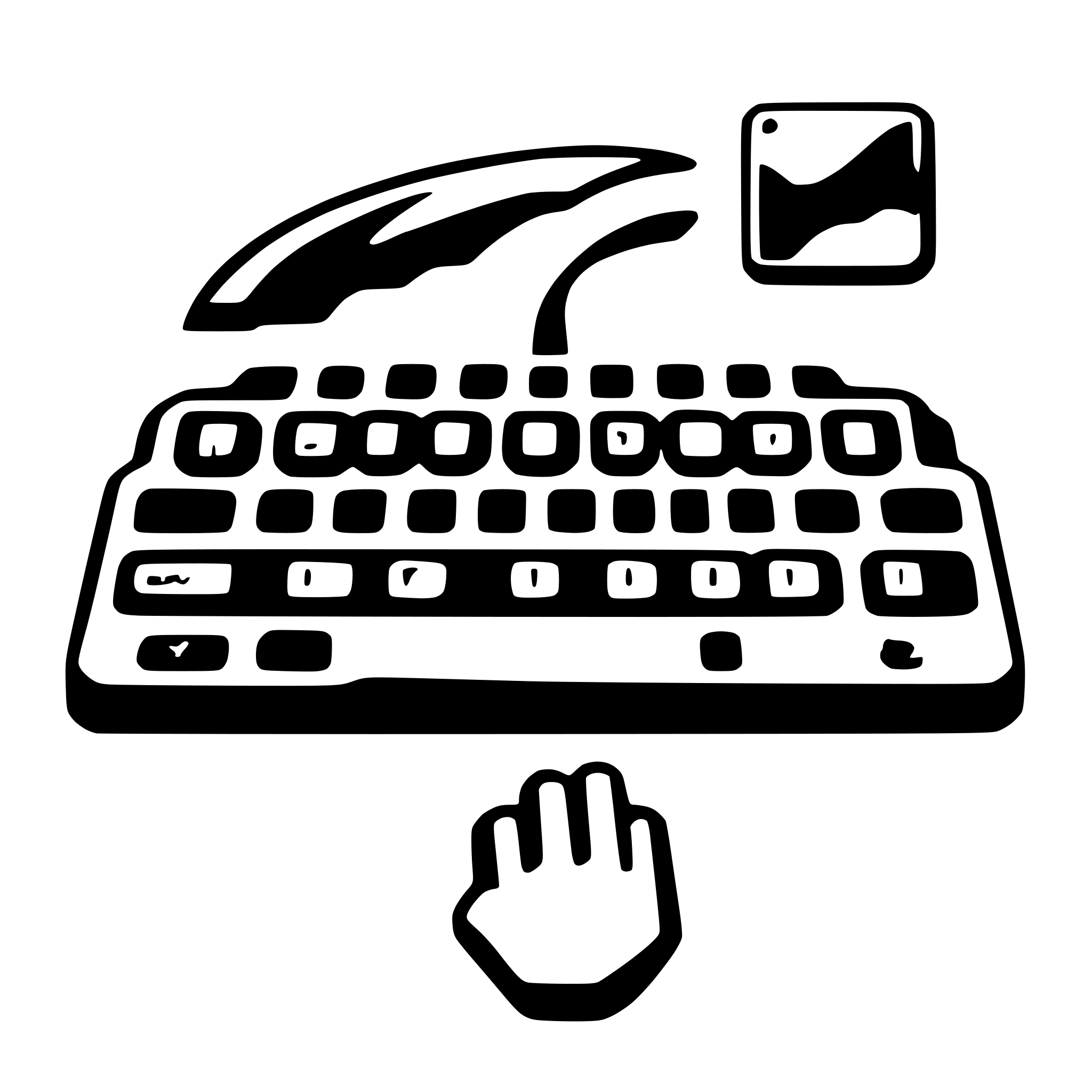 AI-generated SVG of 'create keyboard svg'