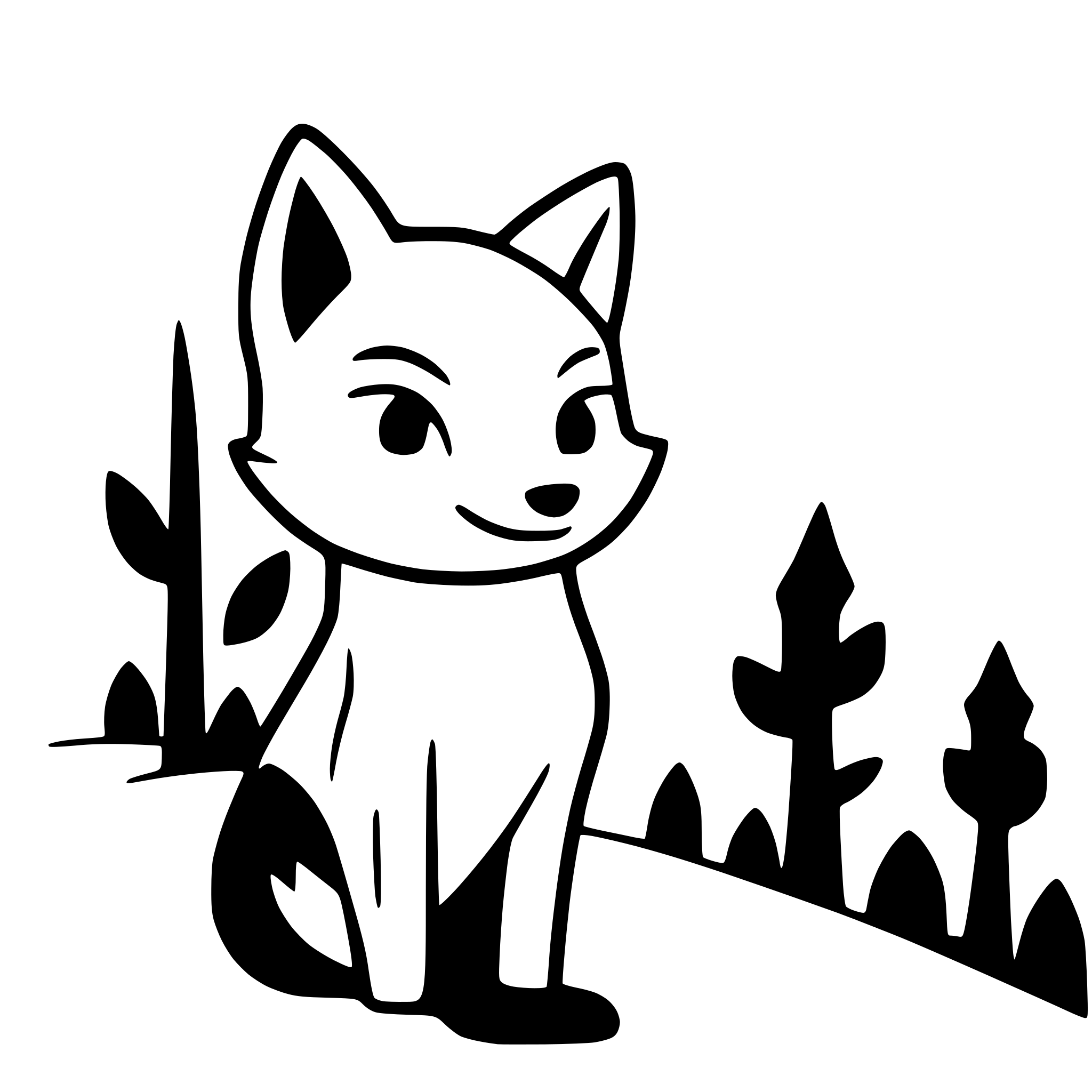 AI-generated SVG of 'fox in snow-covered woods'