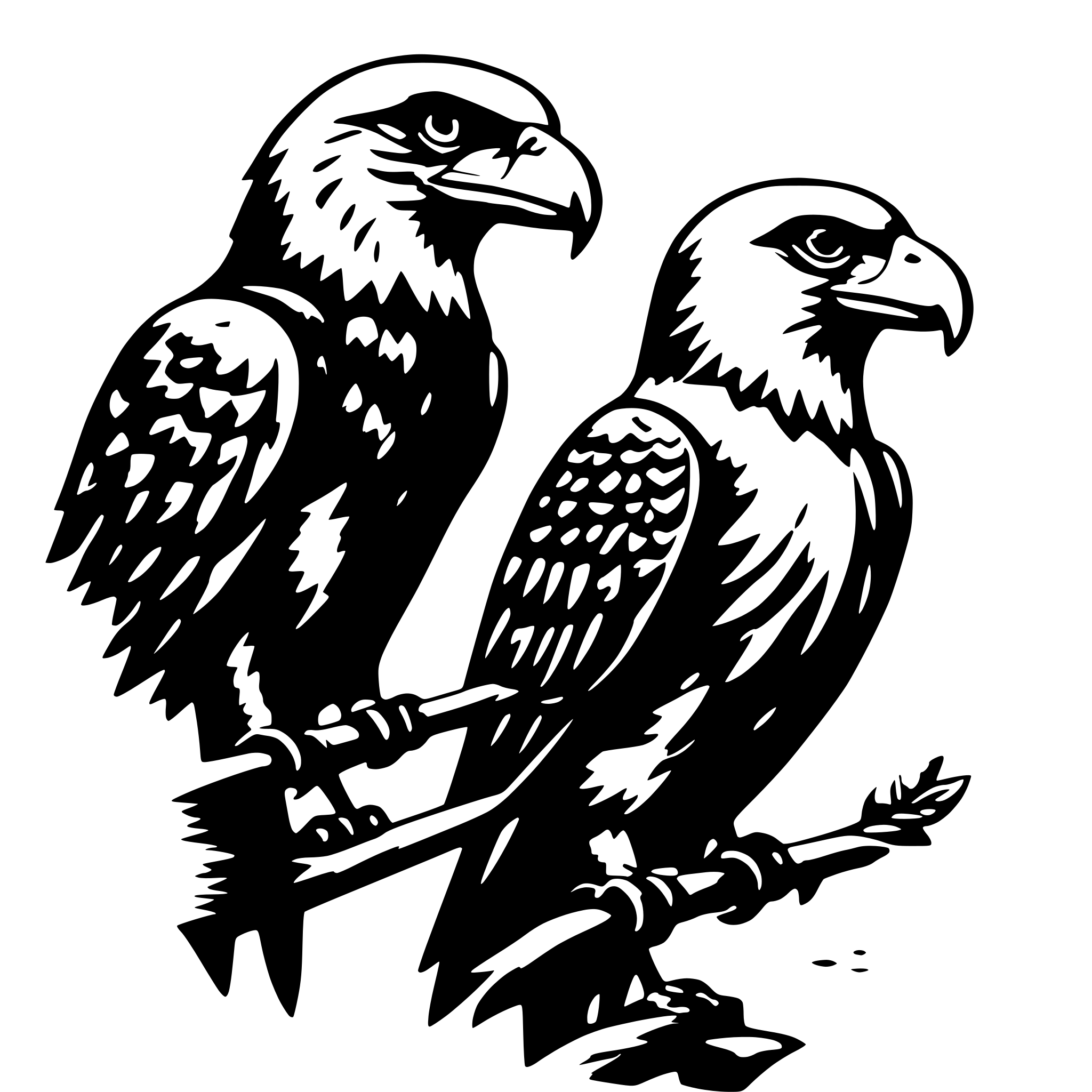AI-generated SVG of a ein doppeladler