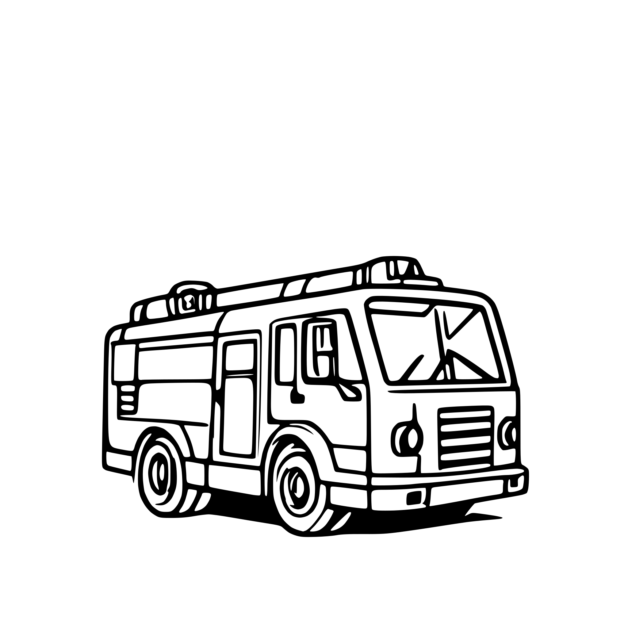 AI-generated SVG of 'Fire truck'