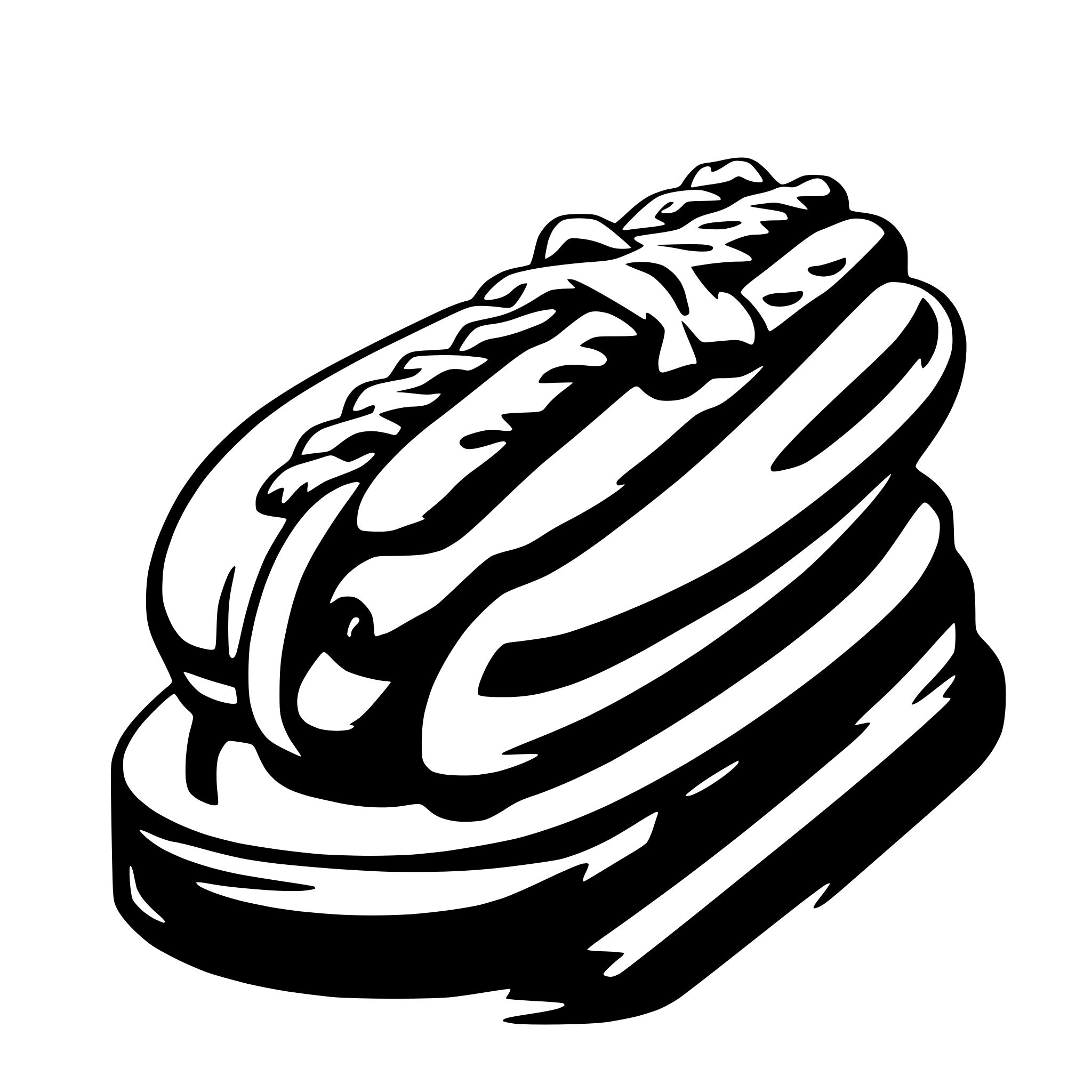 AI-generated SVG of a hot dog