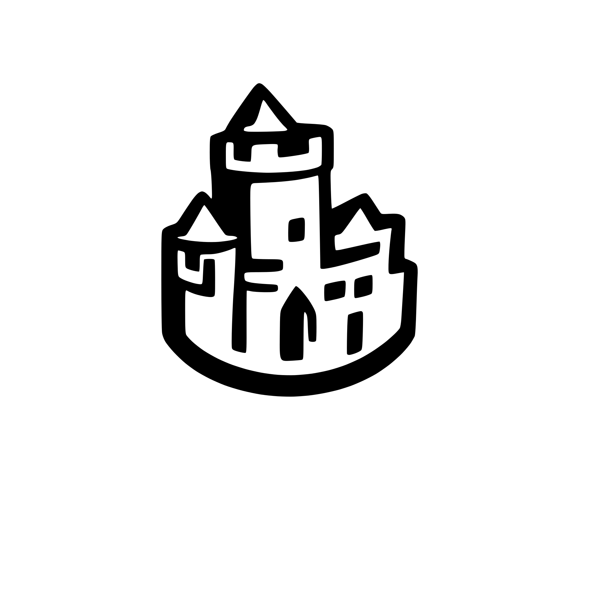 AI-generated SVG of 'castle icon in rts game'