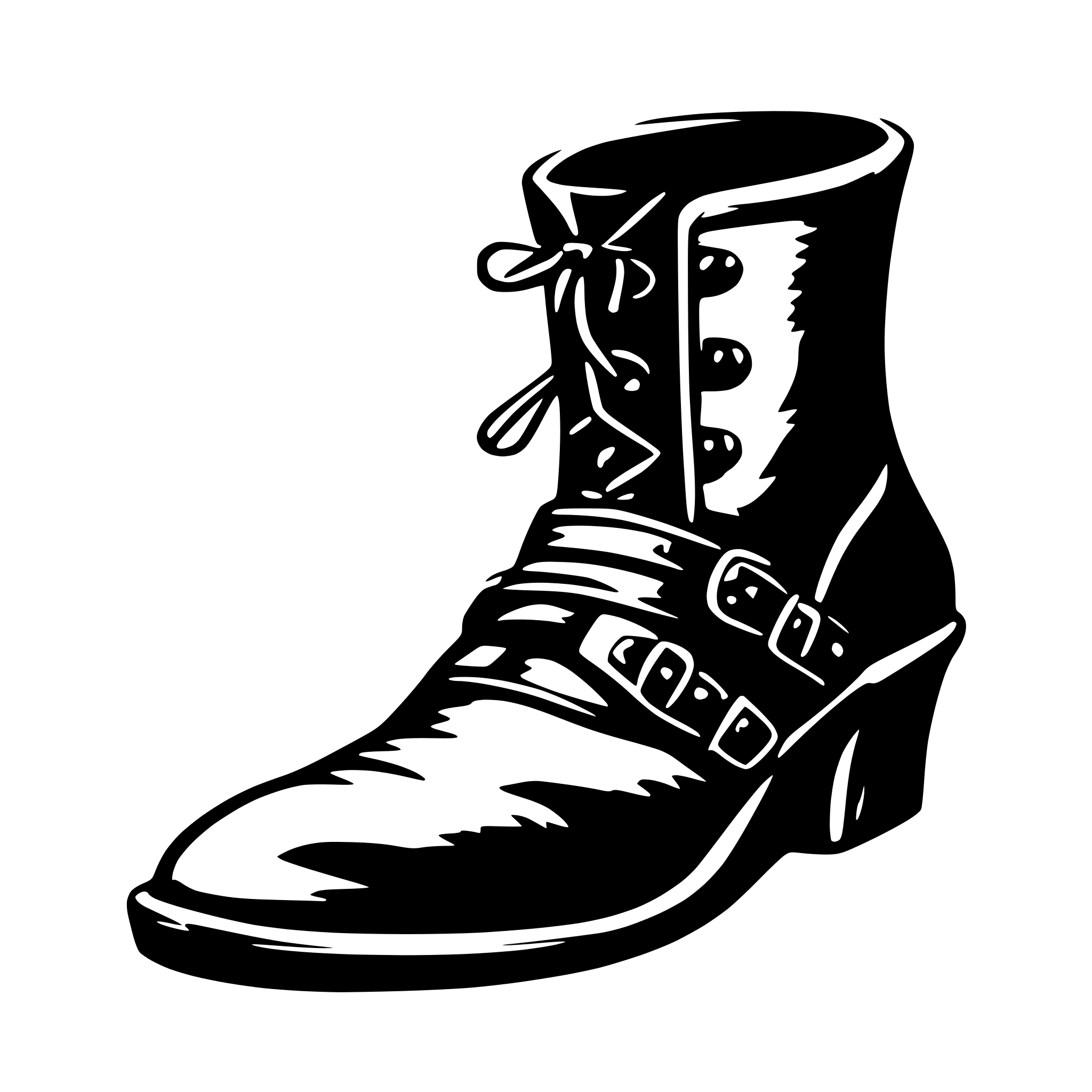 AI-generated SVG of 'shoe medieval'