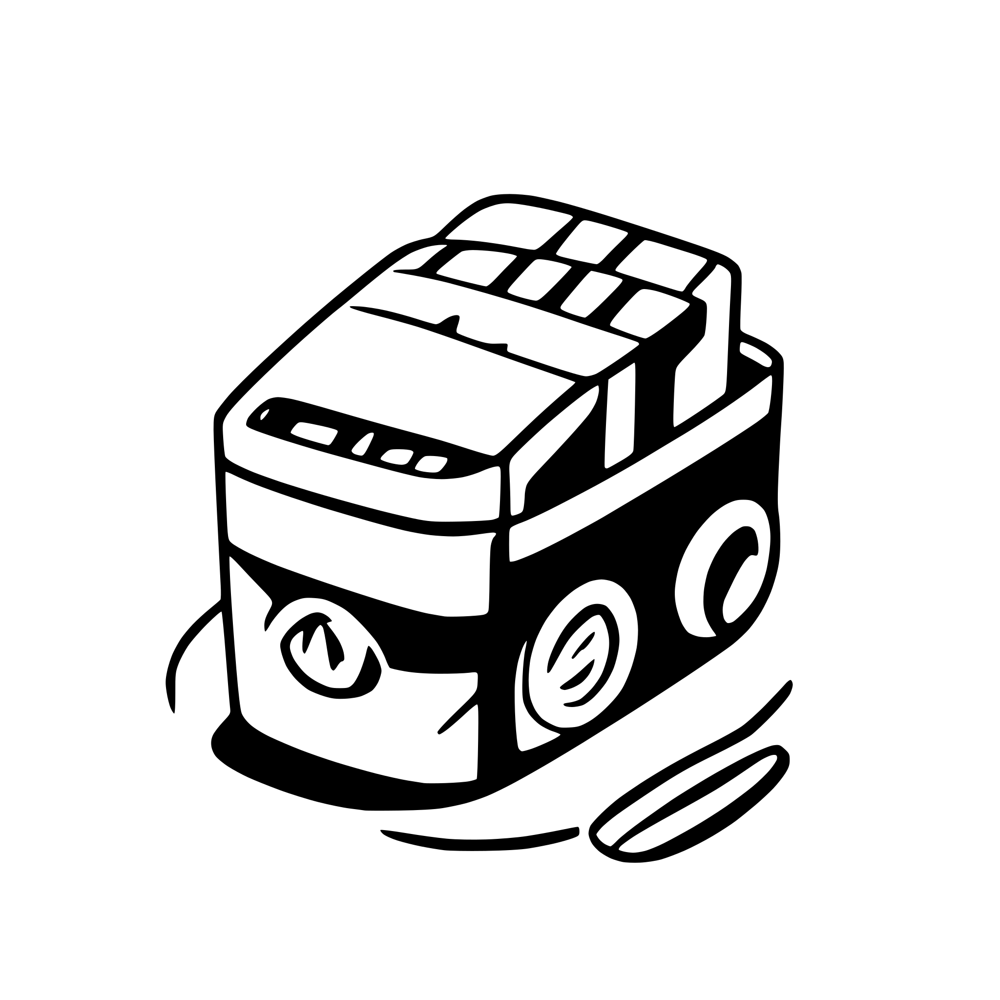 AI-generated SVG of a pro photo items in bold simple lines