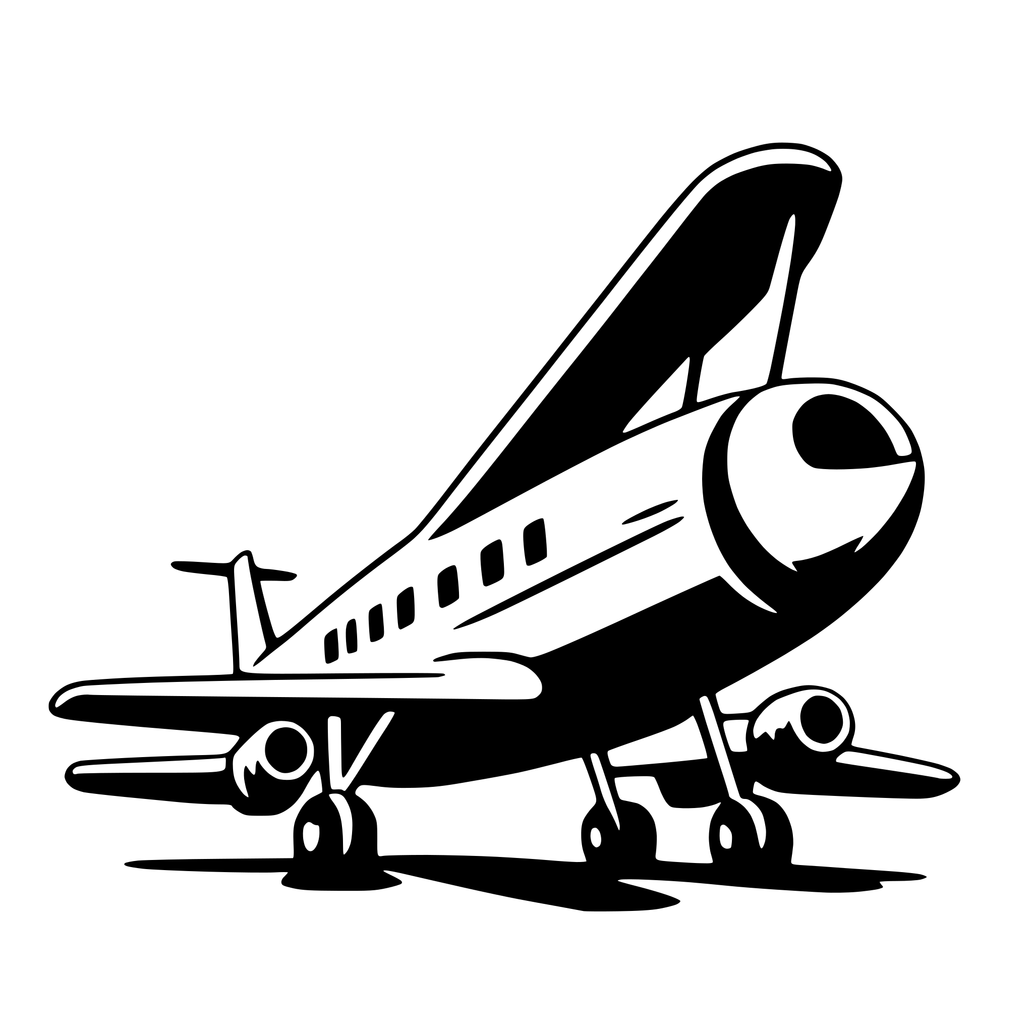 AI-generated SVG of 'airplane'