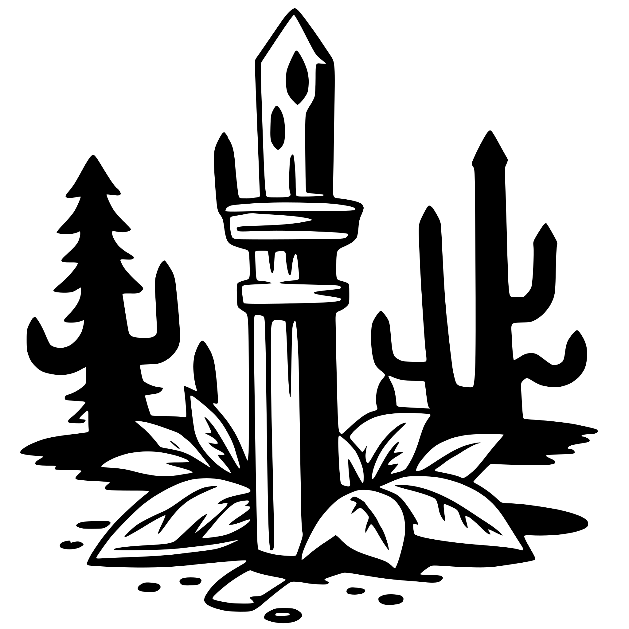 AI-generated SVG of a legba