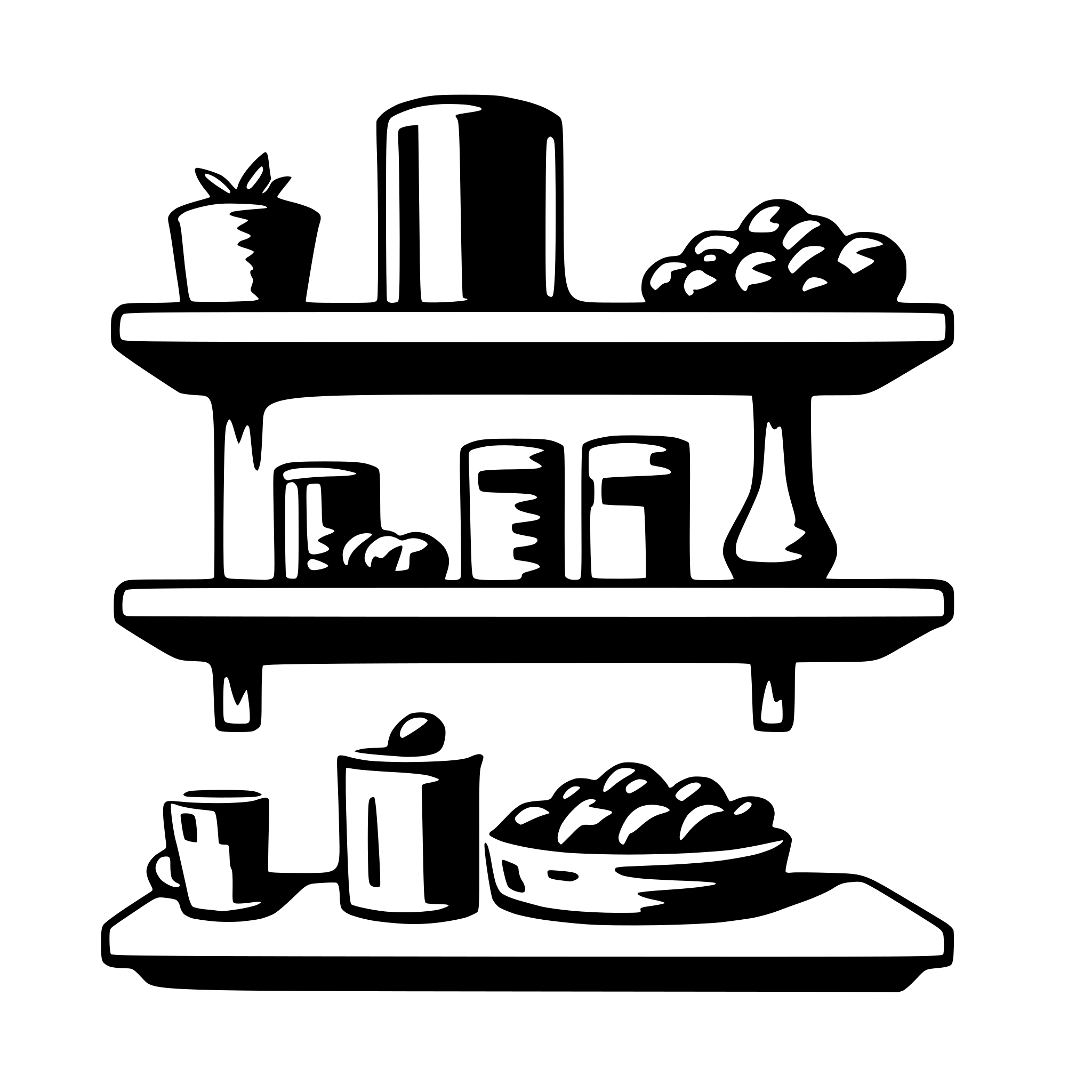 AI-generated SVG of 'shelf'