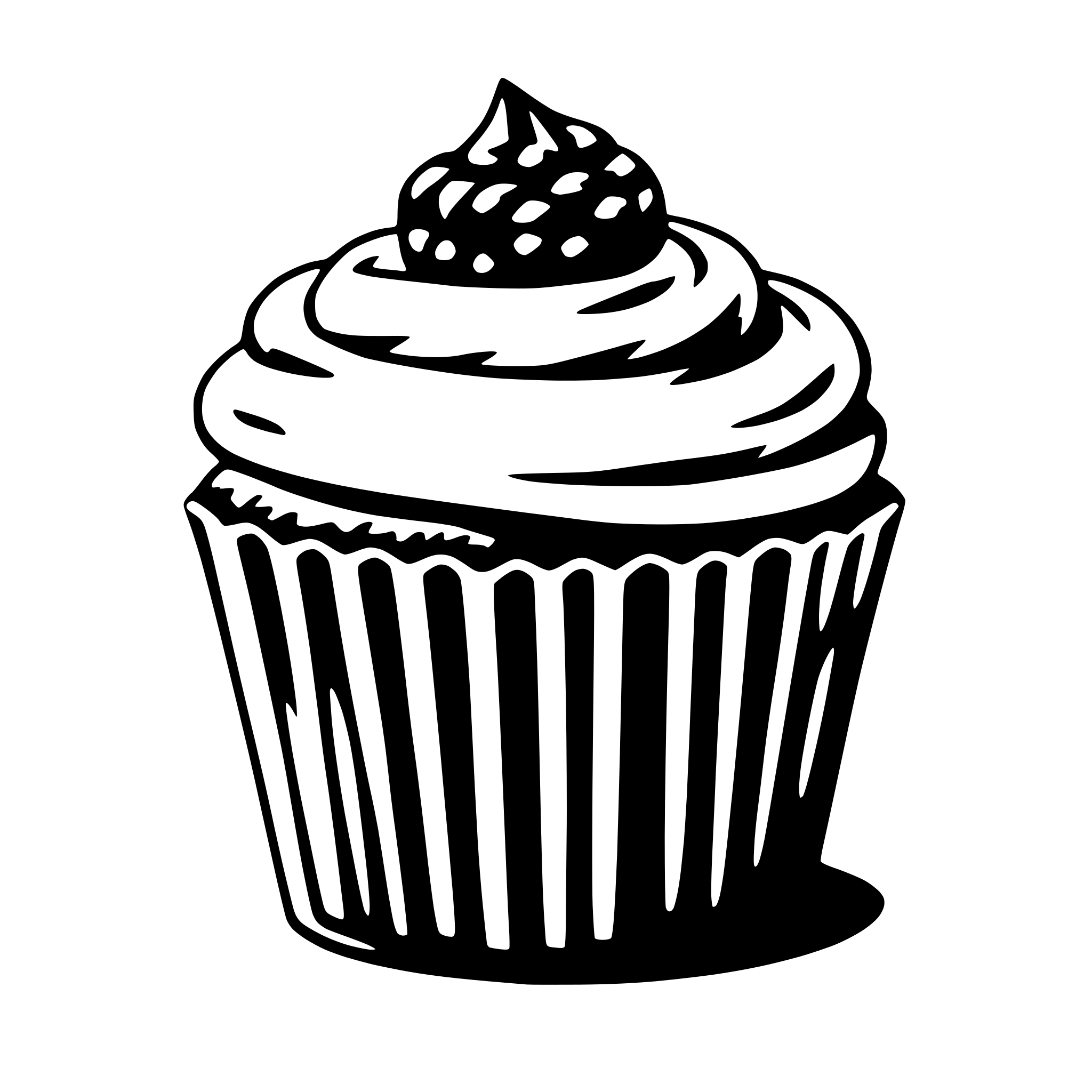 AI-generated SVG of 'cupcake'