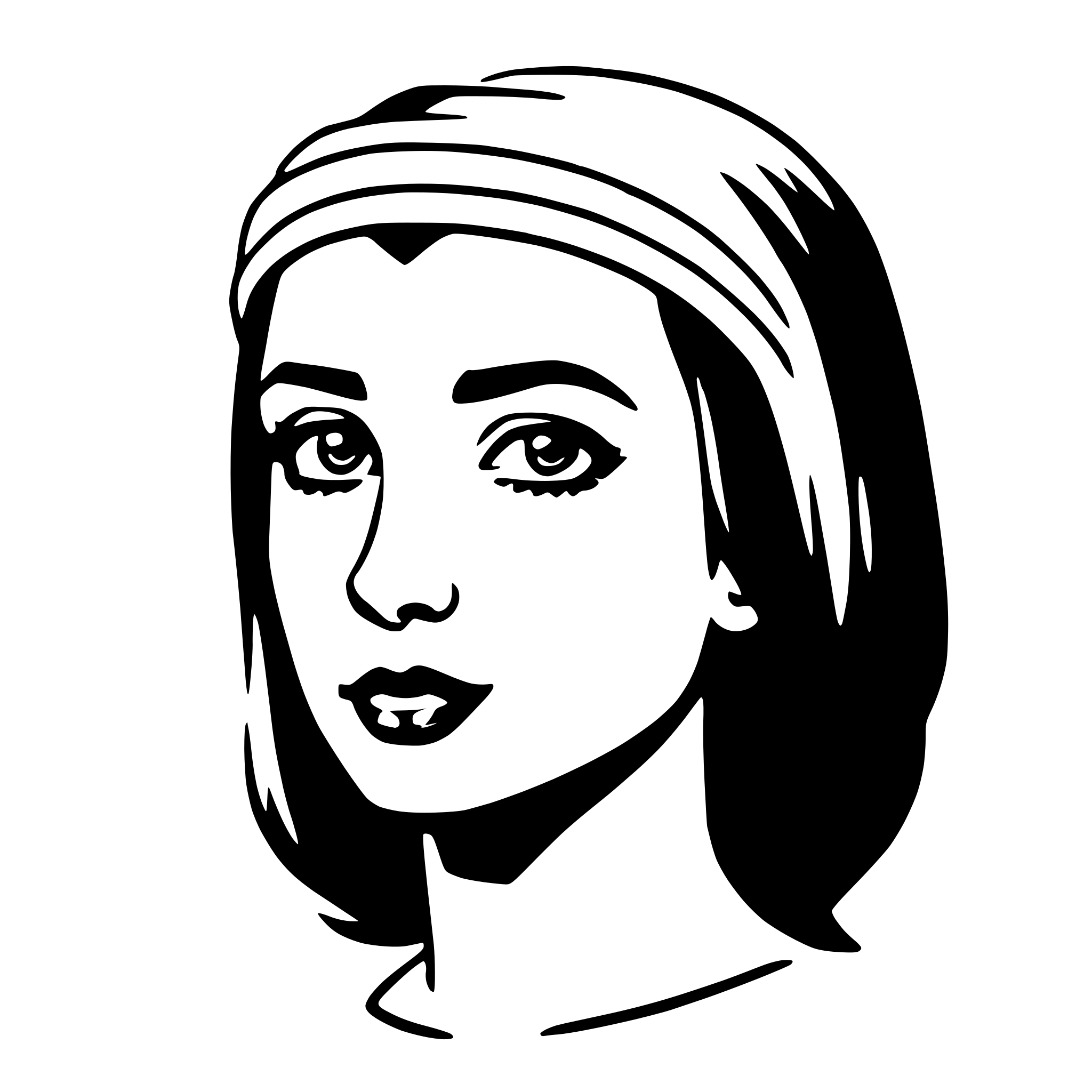 AI-generated SVG of a headband