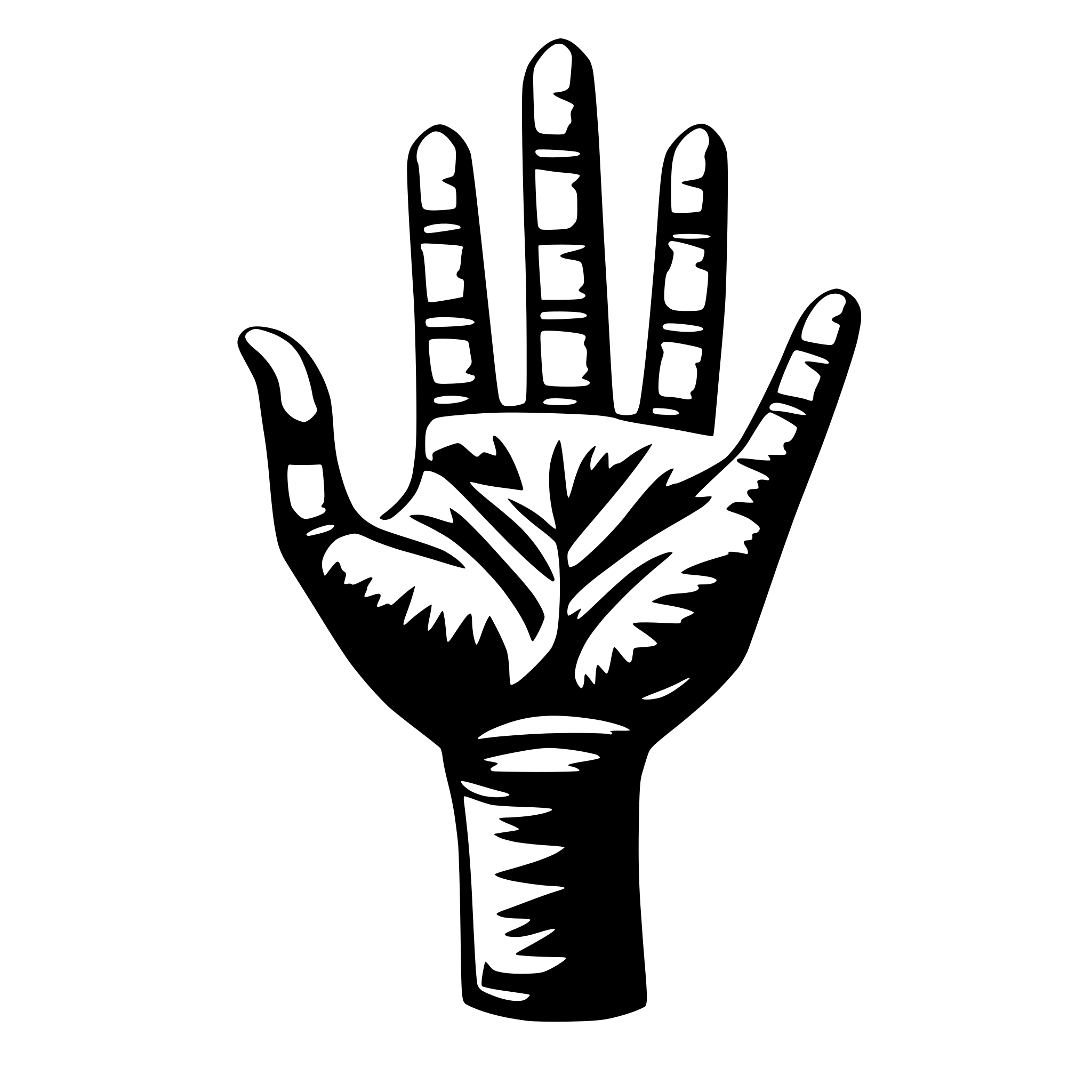 AI-generated SVG of 'palm for games it will be main hero'